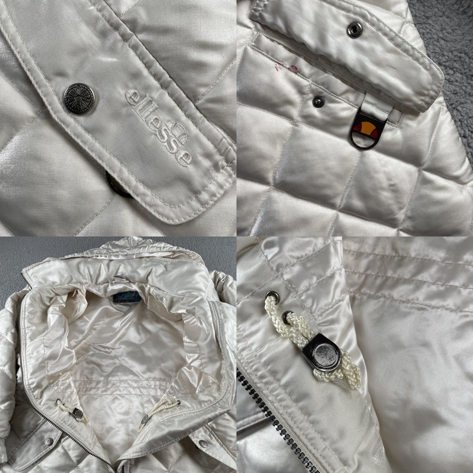 Ellesse VINTAGE Ellesse Winter Ski Jacket Regular White Pearl Removable Hood Women Size 40 Size S / US 4 / IT 40 - 10 Thumbnail