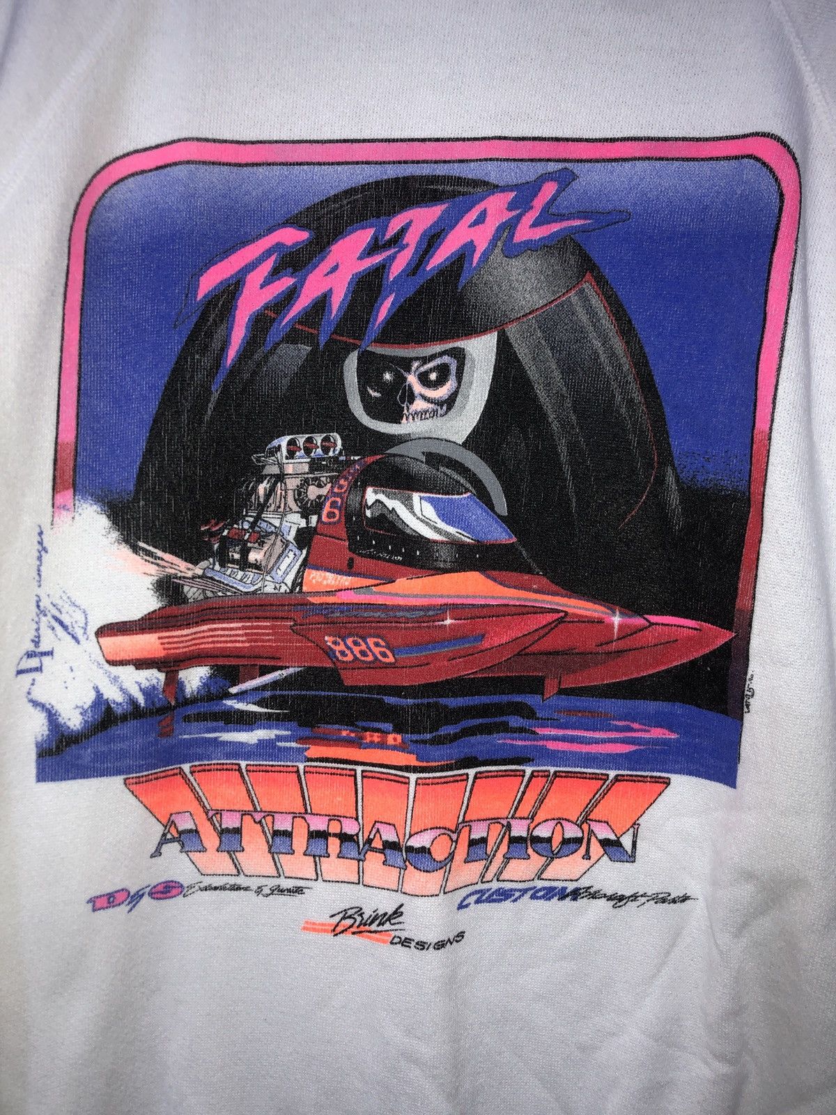 Vintage Vintage Fatal Attraction Race Boat Sweatshirt Size US XL / EU 56 / 4 - 2 Thumbnail
