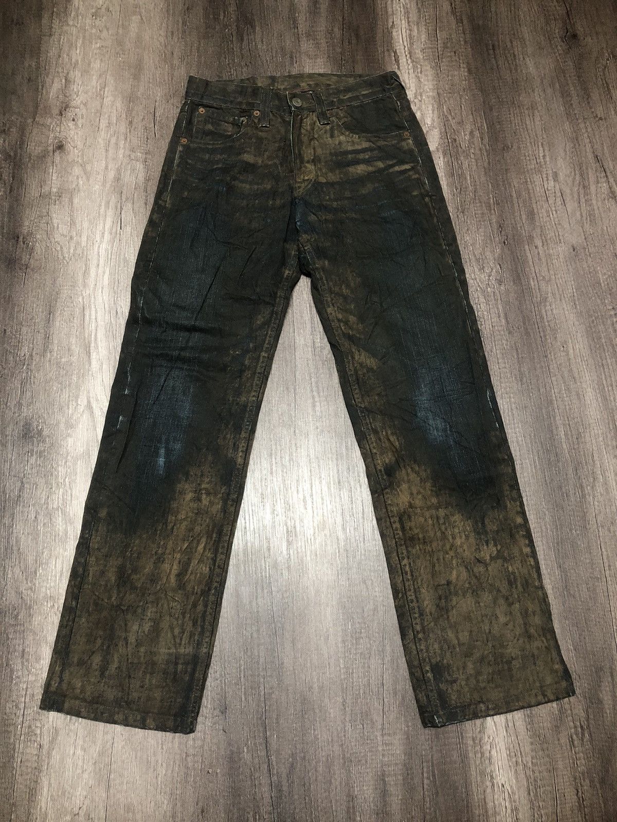 Le Grande Bleu (L.G.B.) Vintage Blue Way Denim Jeans Unisex Size US 28 / EU 44 - 9 Thumbnail