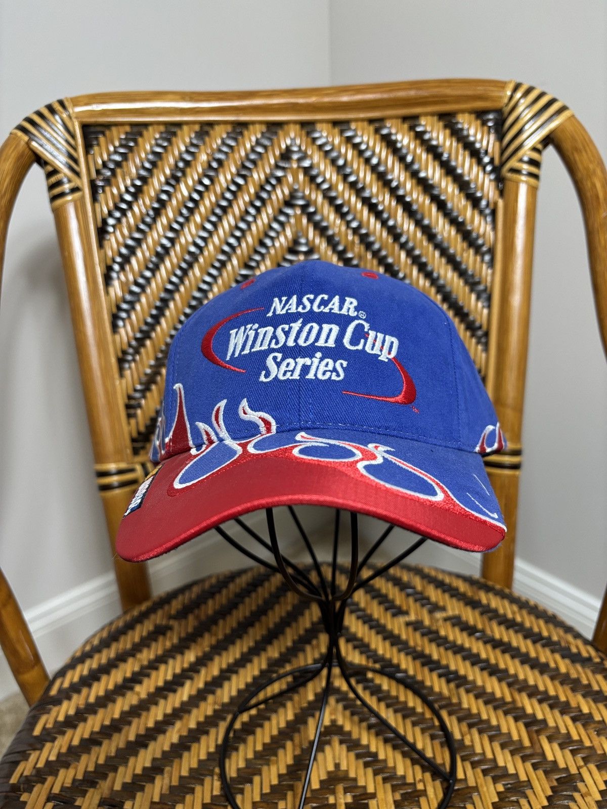 NASCAR Vintage NASCAR Winston Cup Y2K Flames Hat Size ONE SIZE - 1 Thumbnail