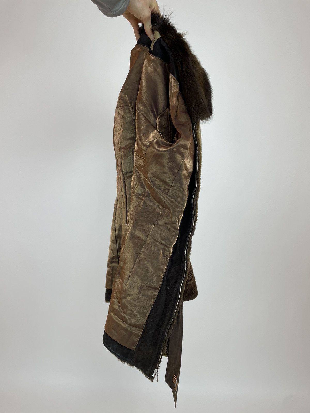 Other Women's belted Fur coat DONETI old money avant garde size S Size S / US 4 / IT 40 - 14 Thumbnail