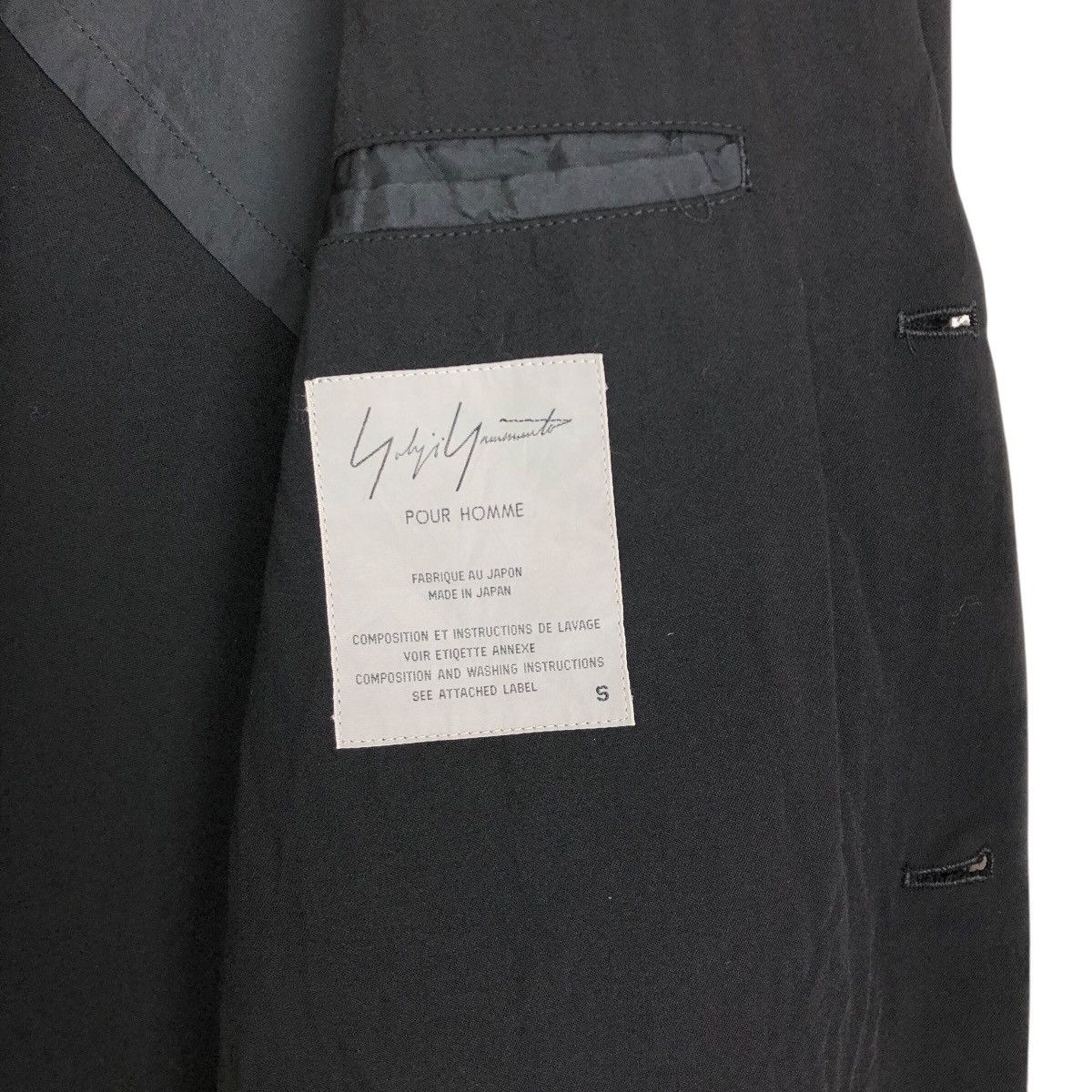 Yohji Yamamoto Vintage Yohji Yamamoto Pour Homme S/S 1999 Wool Light Jacket Size US L / EU 52-54 / 3 - 15 Thumbnail