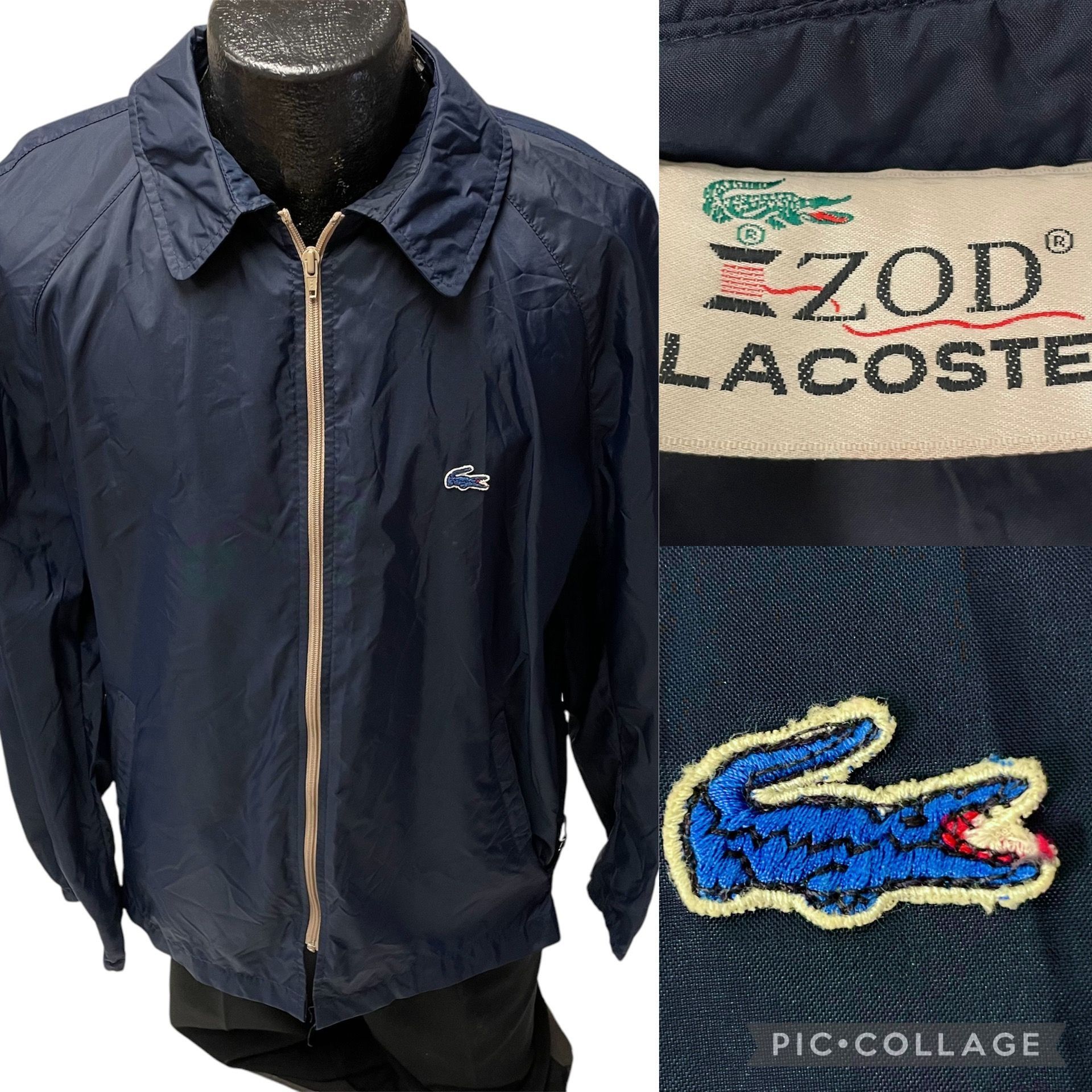 Izod Vtg Izod Lacoste NYLON Jacket ALLIGATOR Logo Windbreaker Size US L / EU 52-54 / 3 - 1 Thumbnail