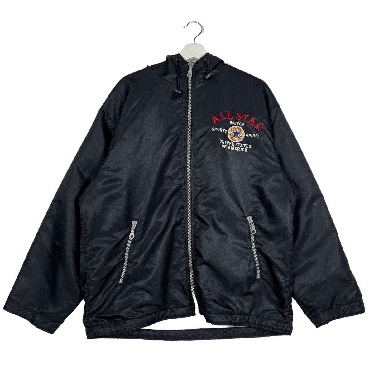 Converse 🔥 VINTAGE CONVERSE HOODIES JACKET BIG LOGO Size US L / EU 52-54 / 3 - 2 Thumbnail