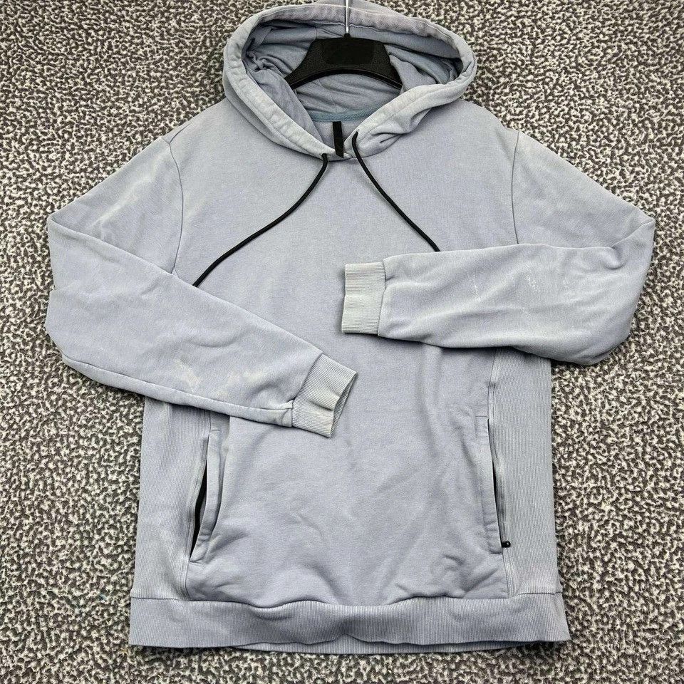 Fabletics Fabletics Hoodie Men Blue Purple Long Sleeve Zip Pocket M Size US M / EU 48-50 / 2 - 1 Thumbnail