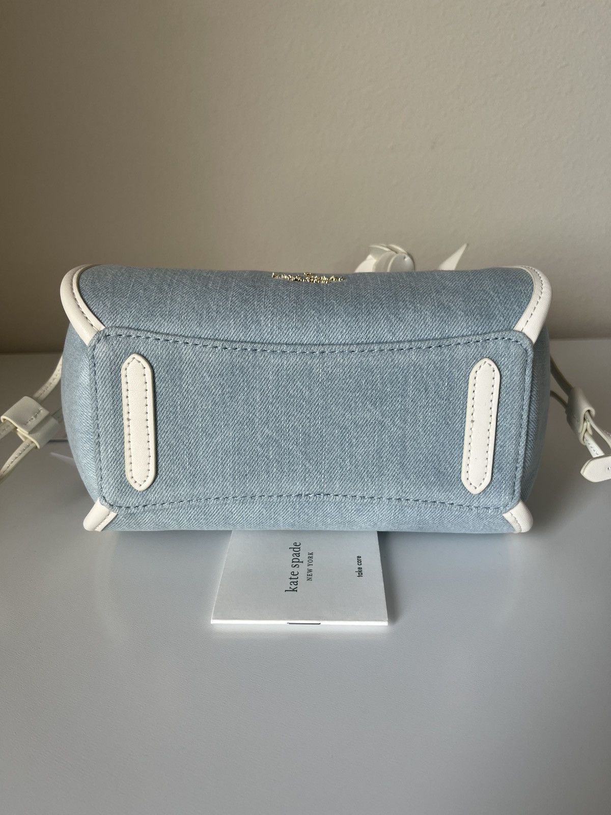 Kate Spade Kate Spade Stash Denim Floral Small Carryall Bag Size ONE SIZE - 5 Thumbnail