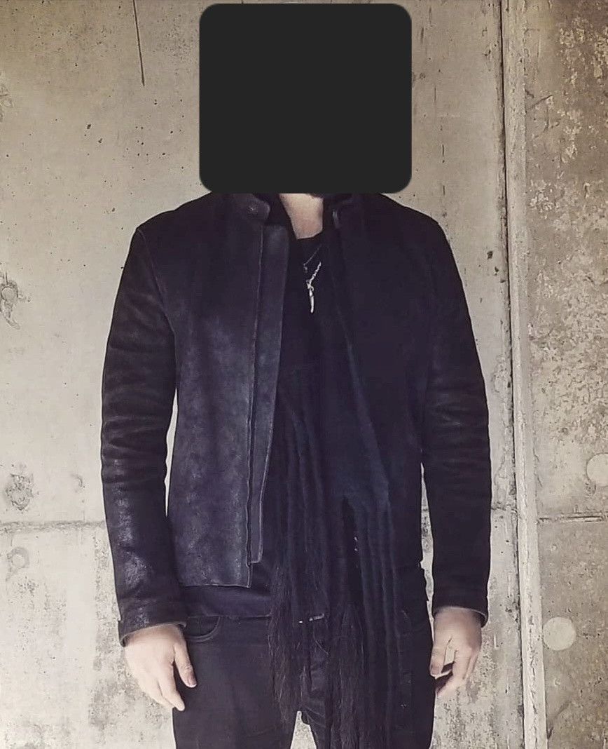 Carpe Diem Maurizio Altieri Brown Waxed Reverse Horse Leather Jacket Size US XL / EU 56 / 4 - 8 Thumbnail