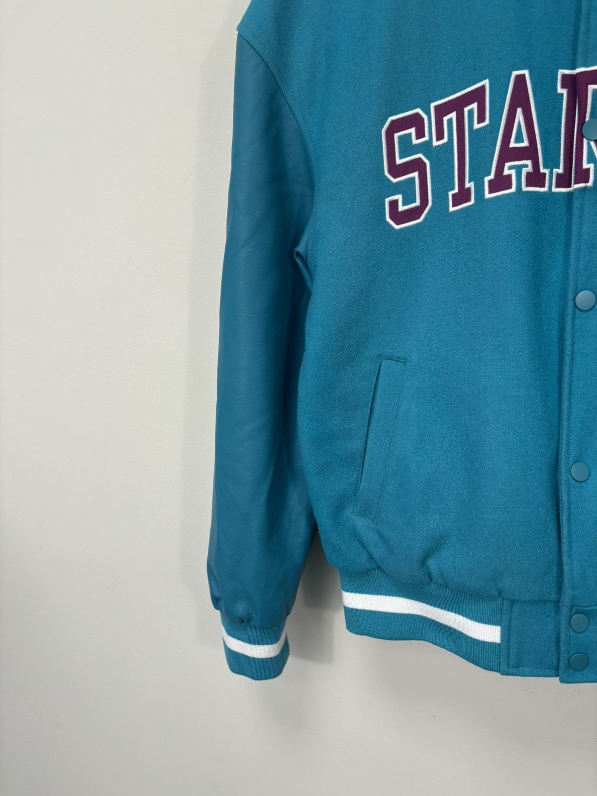 Starter Starter Black Label Men’s Blue Wool Varsity Bomber Jacket Size US S / EU 44-46 / 1 - 5 Thumbnail