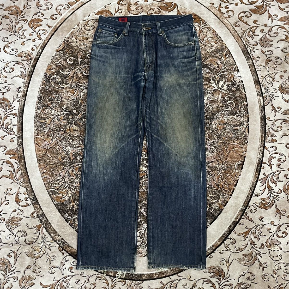 Edwin 🔥Vintage Edwin 503 Stoned Washed Ripped Distress Denim Jeans Size US 31 - 1 Thumbnail