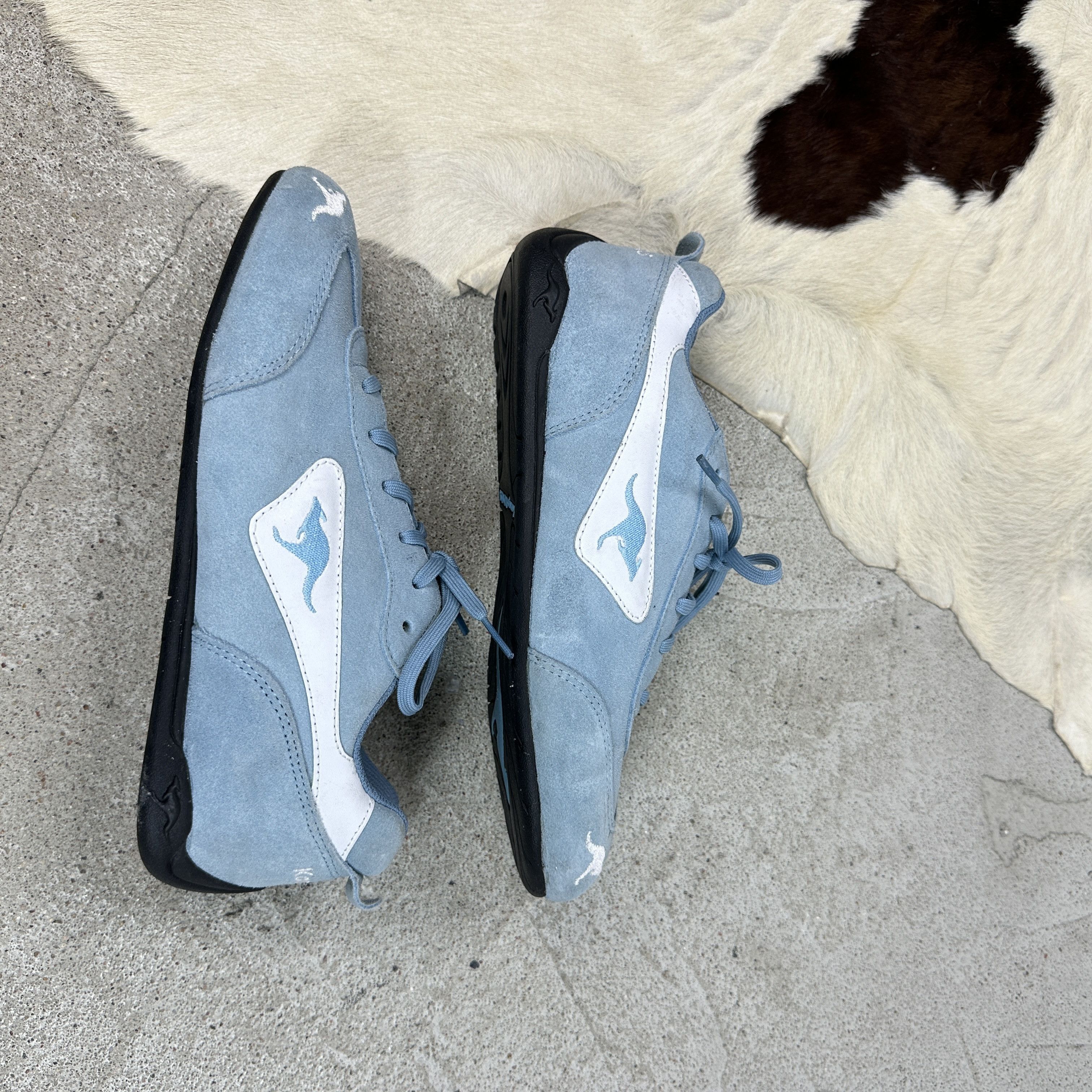 KangaROOS × Vintage Vintage Suede 00s Kangaroos Baby Blue Sporty Trainers Size US 9 / IT 39 - 7 Thumbnail