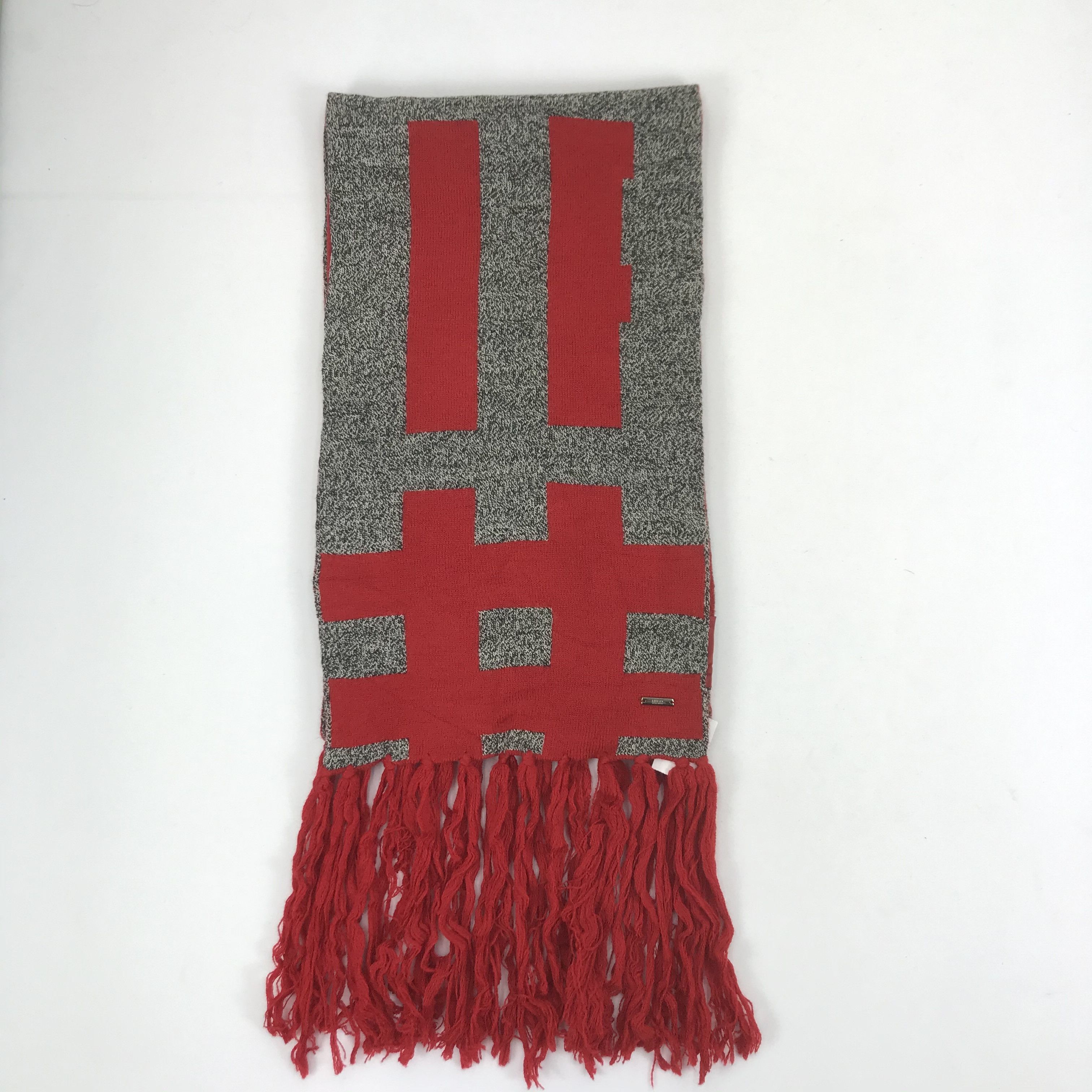 Hugo Boss Vintage Hugo Boss Scarf Ribbed Knit Muffler Winter Wool Size ONE SIZE - 2 Thumbnail