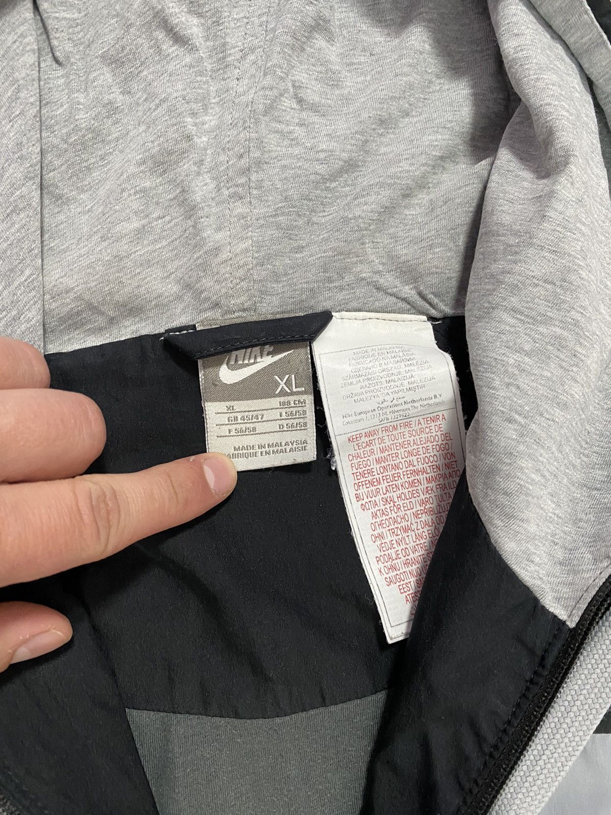 Nike 🦍 Vintage 90s Track Jacket Nike Mini Swoosh Size US XL / EU 56 / 4 - 7 Thumbnail