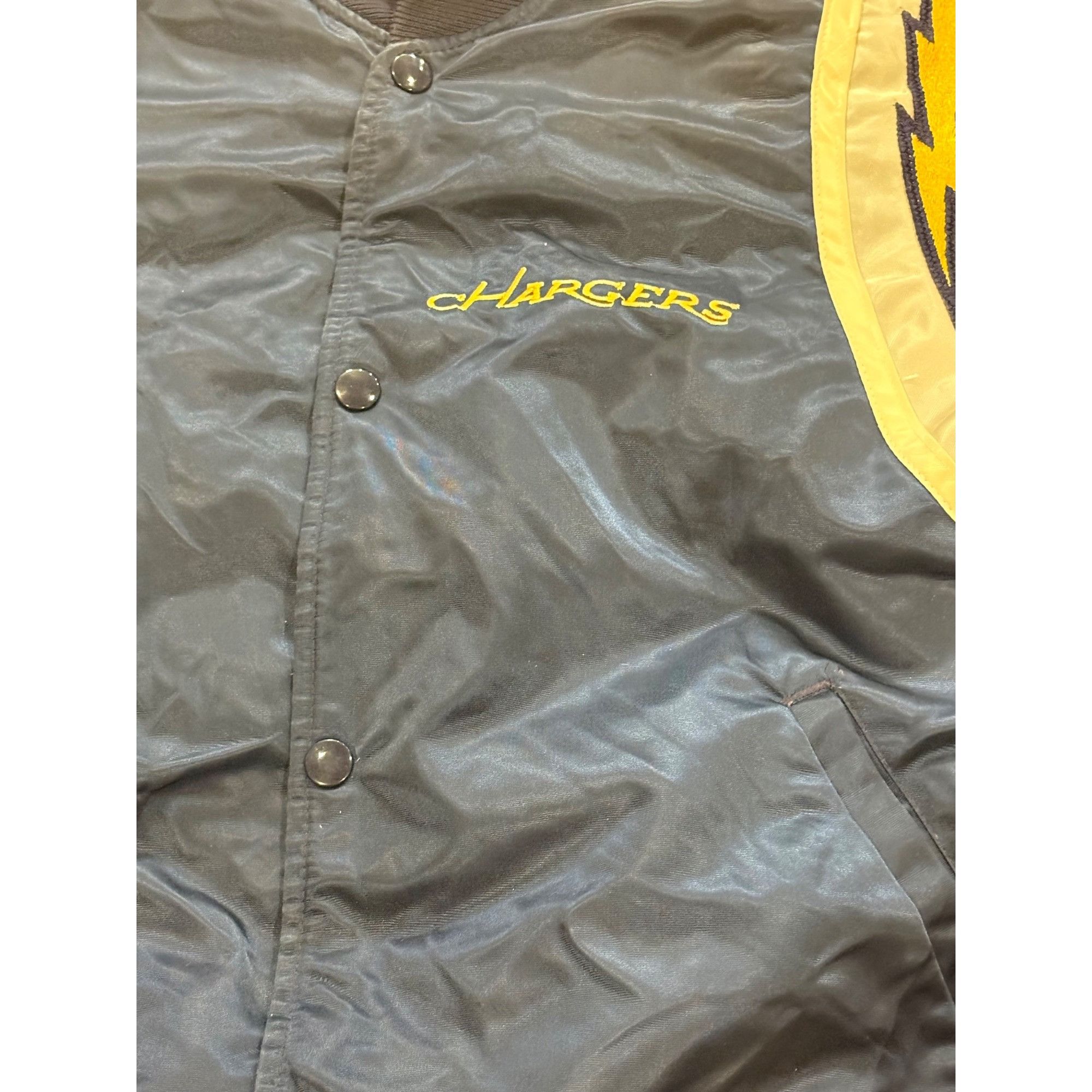 Starter Vintage Rare 80s Starter San Diego Chargers NFL Satin Bomber Size US M / EU 48-50 / 2 - 5 Thumbnail