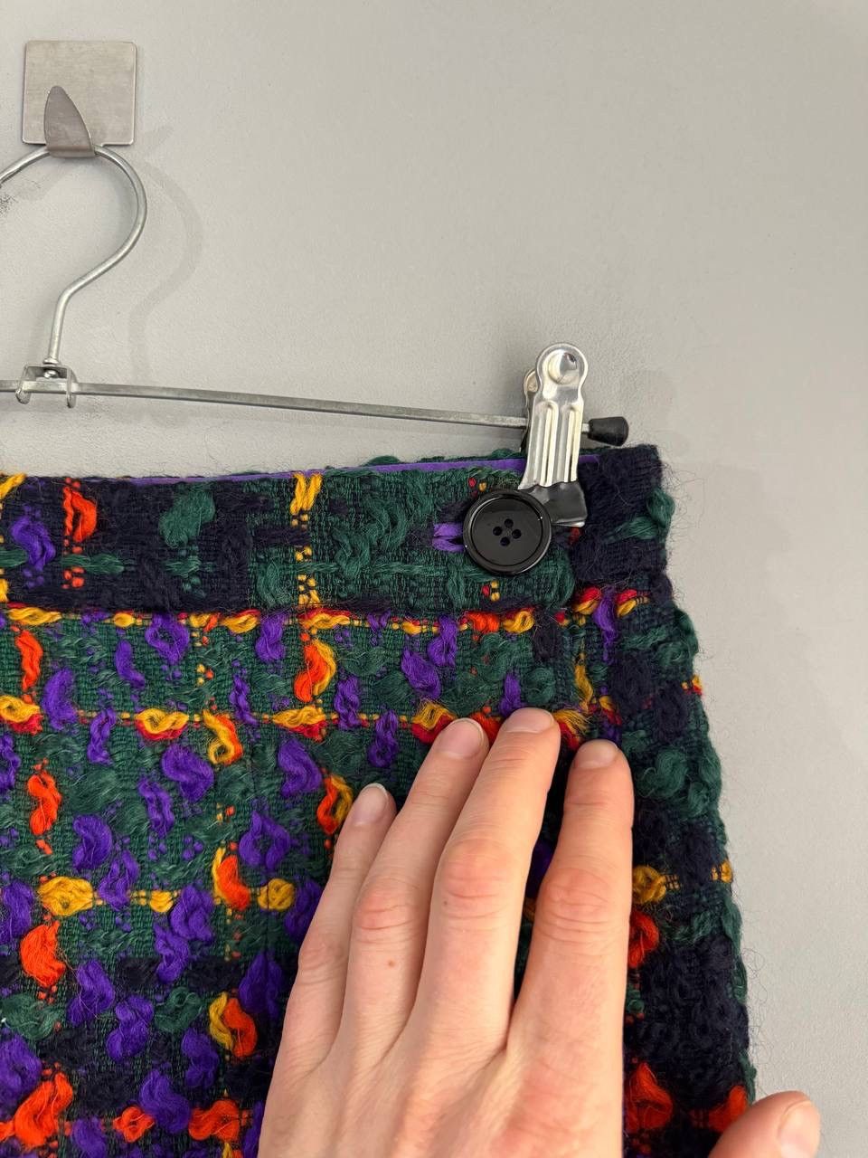 Dolce & Gabbana Dolce & Gabbana Multicolor Tweed Wool/Silk Skirt Sz IT42 / M Size 28" / US 6 / IT 42 - 6 Thumbnail