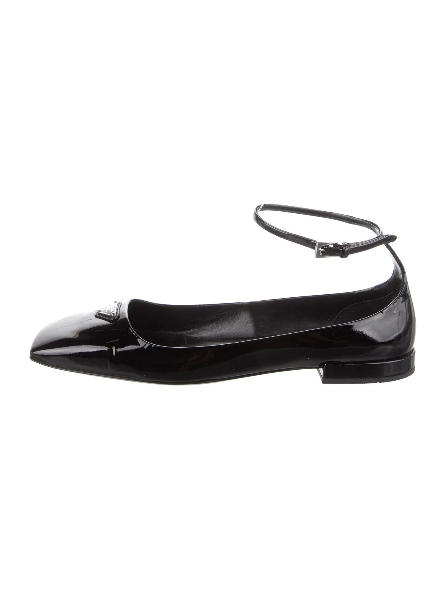 Prada o1la1rc1a0724 Leather Flats in Black Size US 8.5 / IT 38.5 - 1 Thumbnail
