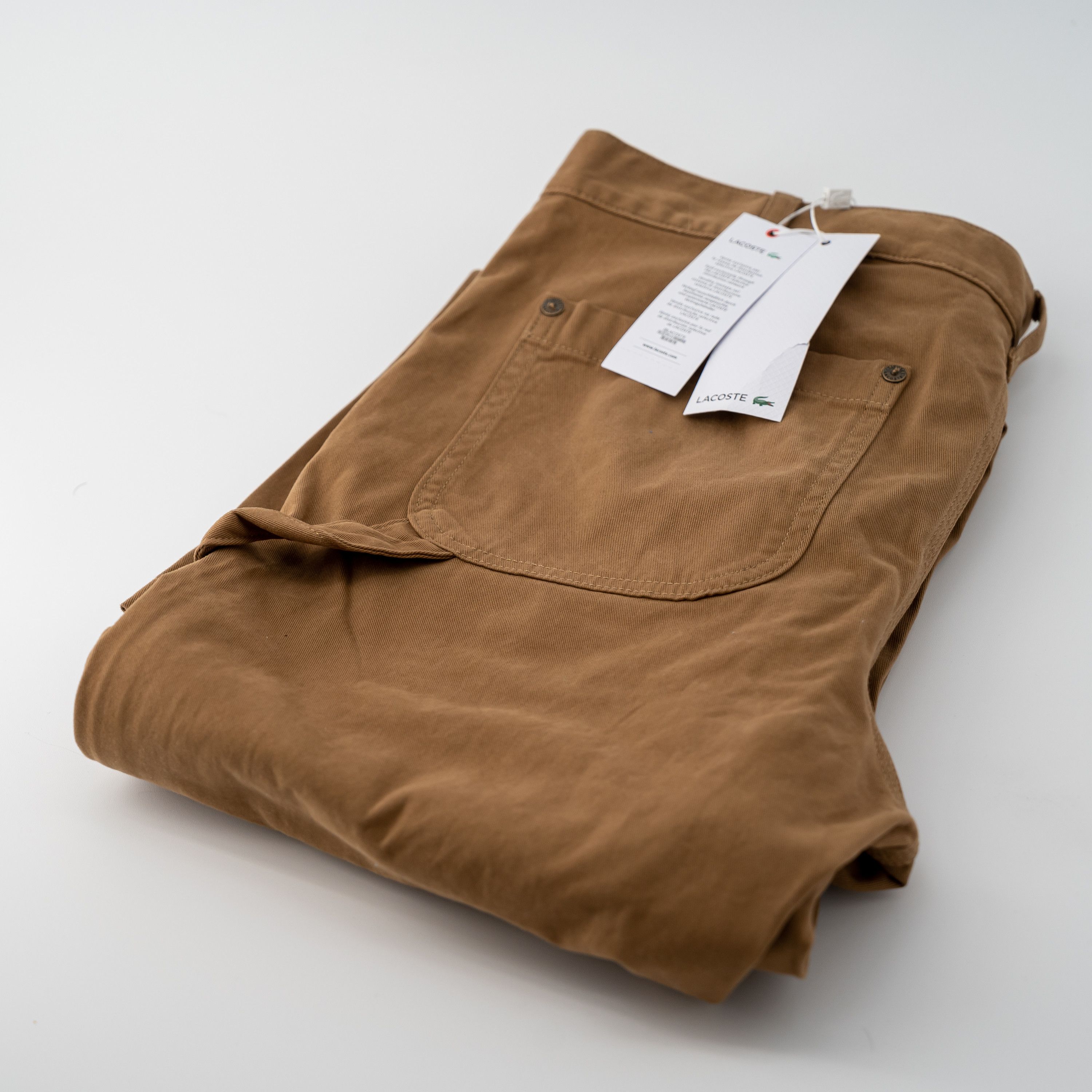 Lacoste 32 Lacoste Straight Fit Cotton Twill Cargo Pants Brown Size US 32 / EU 48 - 6 Thumbnail