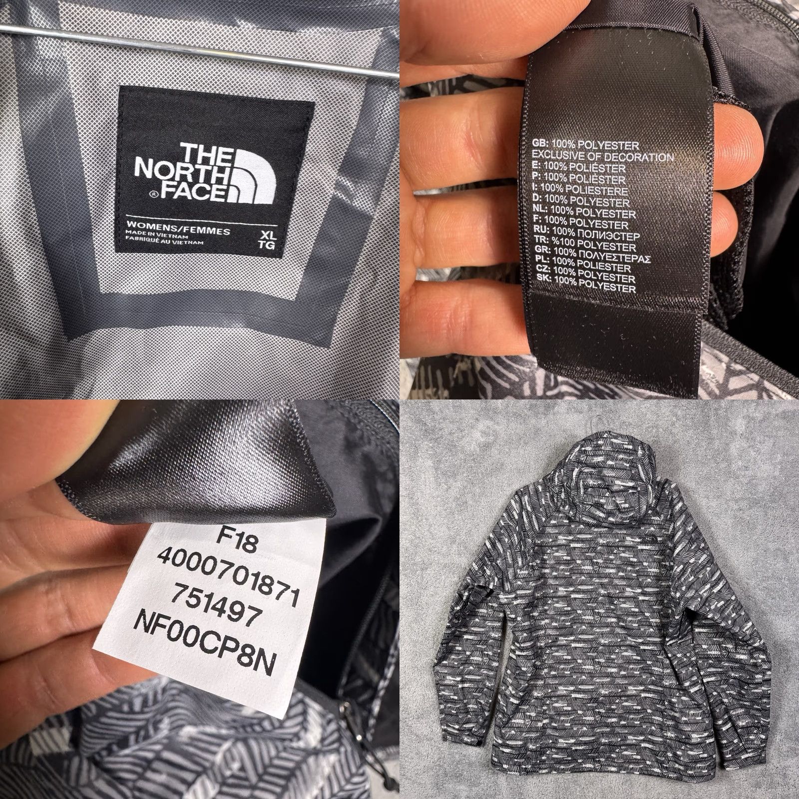 The North Face VINTAGE The North Face Jacket Womens XL Venture Waterproof Taped Seam Hooded Rain Size XL / US 12-14 / IT 48-50 - 9 Thumbnail