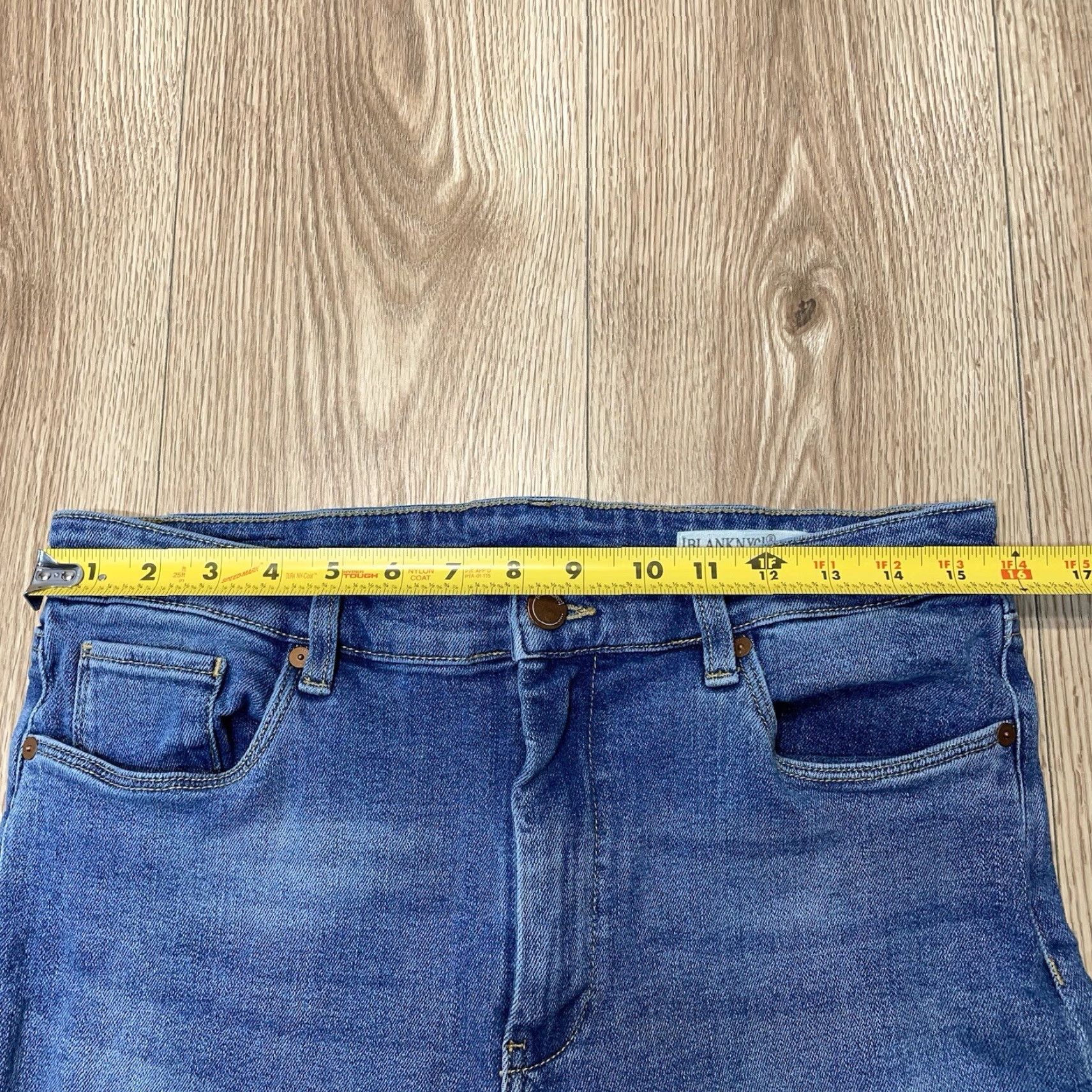 Vintage VINTAGE BLANKNYC High Rise Mini Flare Jeans Womens Size 30 Blue Stretch Denim Ankle Slit Size 30" / US 8 / IT 44 - 6 Thumbnail