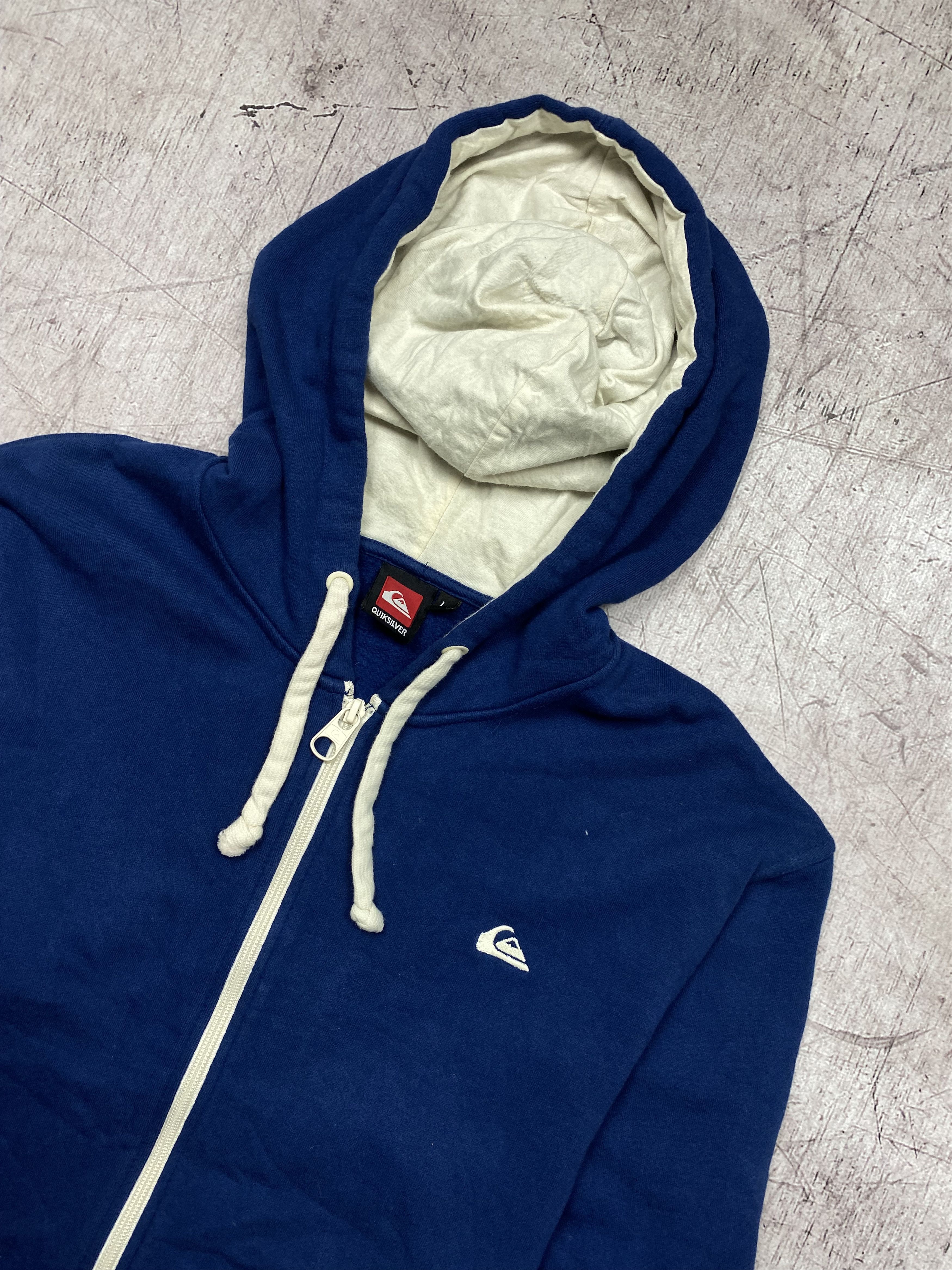 Quiksilver × Vintage Quiksilver Vintage Zip Mens Hoodie Size US L / EU 52-54 / 3 - 2 Thumbnail