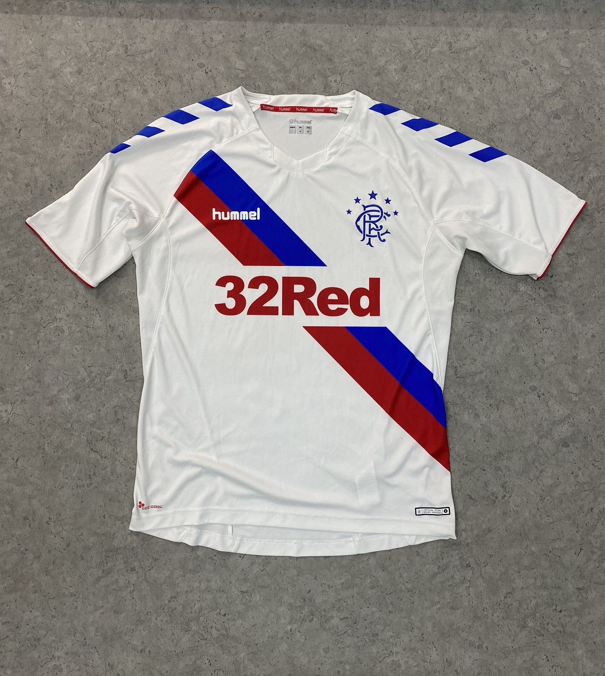 Hummel Glasgow Rangers 2018 2019 Hummel Away Soccer Jersey Size US L / EU 52-54 / 3 - 1 Thumbnail