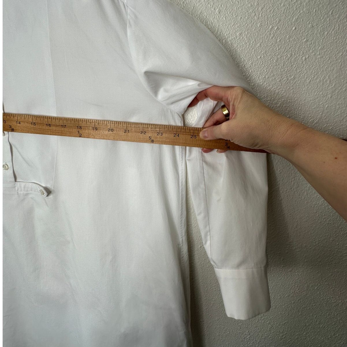 mina perhonen Mina Perhonen Siipi Cotton White 3/4 Button Shirt Dress 38 / Size S / US 4 / IT 40 - 17 Thumbnail