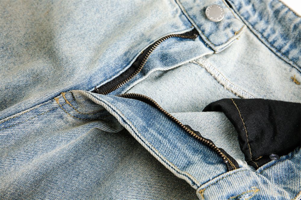 Japanese Brand × Jean Men's punk silhouette washed distressed dirty scimitar jeans Size US 32 / EU 48 - 5 Thumbnail