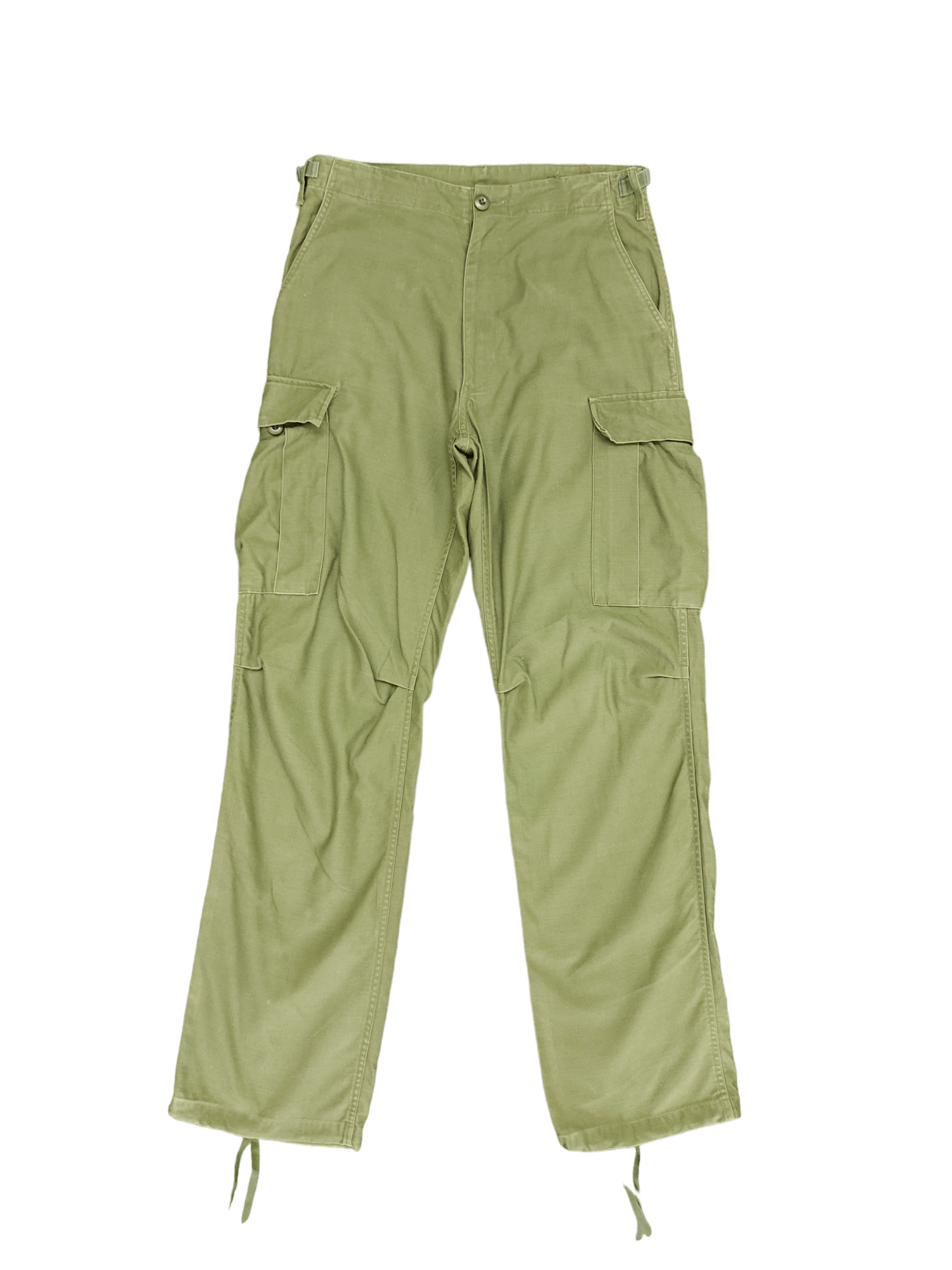 Vintage Vtg OG Us Army Sateen Cargo Pant 60s 70s Nam Era Scovill Usa Size US 31 - 1 Thumbnail