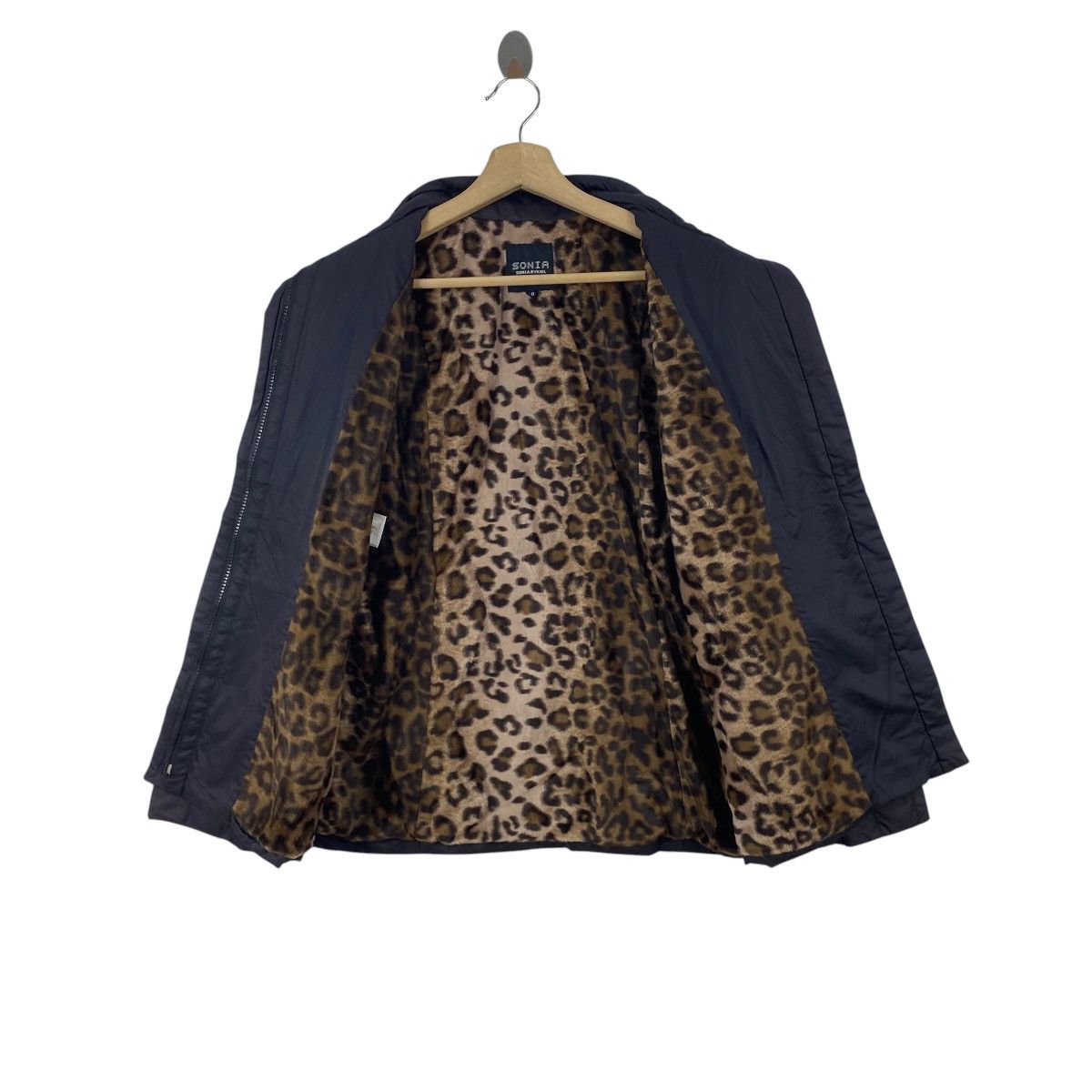 Sonia Rykiel Vintage SONIA RYKIEL Quilted Puffer Jacket Leopard Lining Size XL / US 12-14 / IT 48-50 - 6 Thumbnail