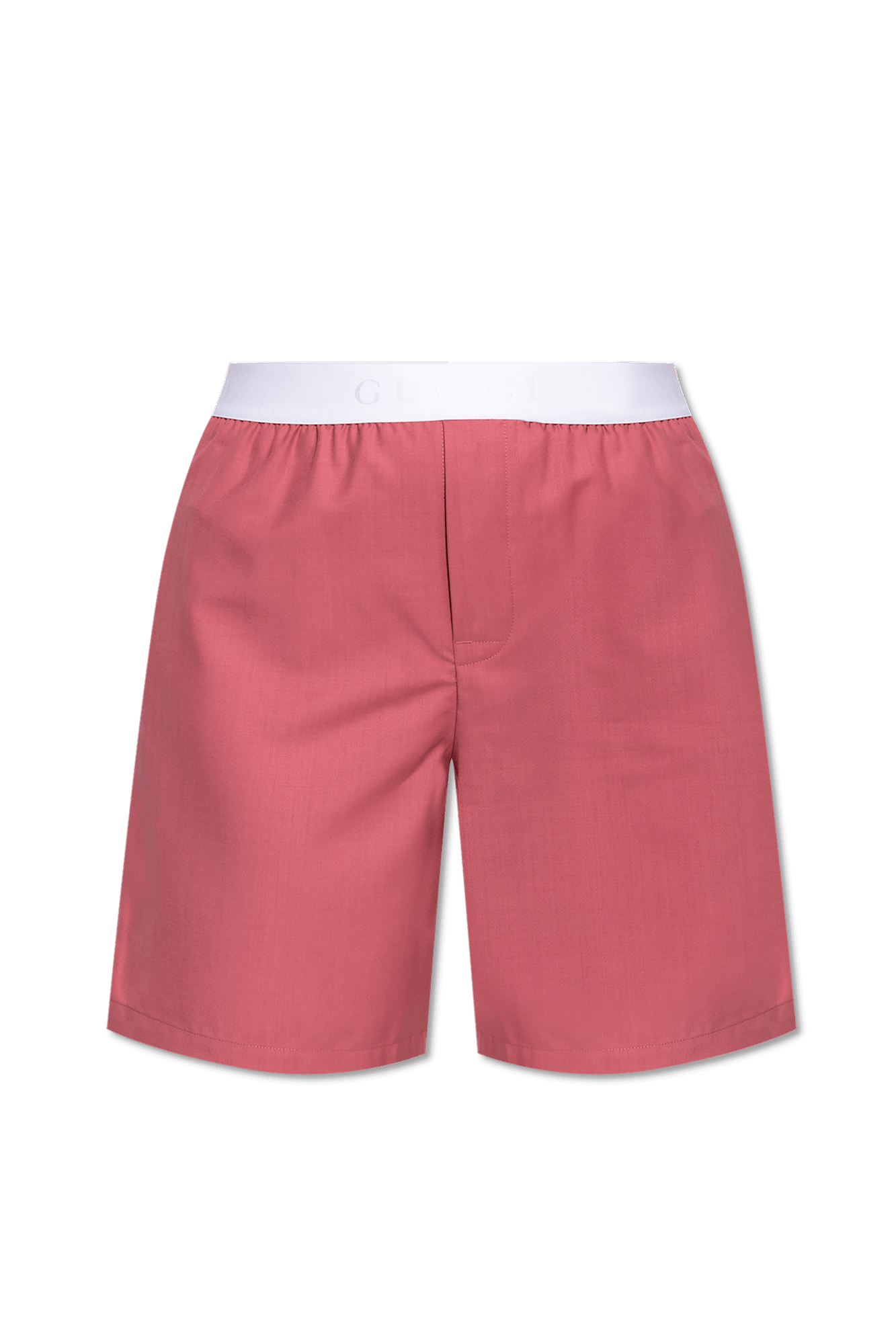 Gucci o1la5ras0526 Light Wool Boxer-style Shorts in Pink Size 27" / US 4 / IT 40 - 1 Thumbnail