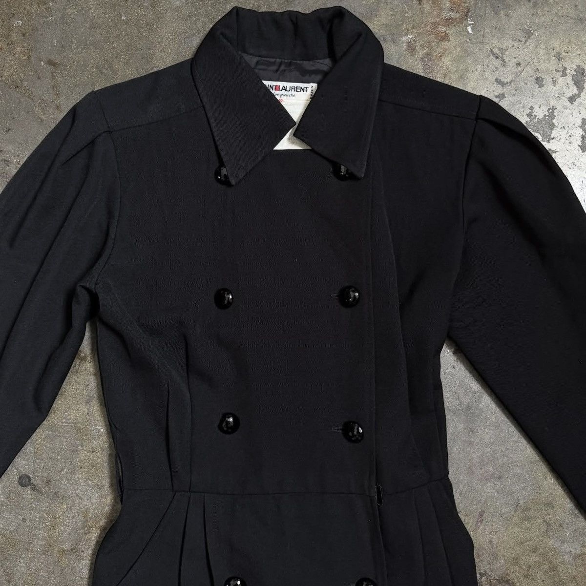 Yves Saint Laurent SAINT LAURENT TRENCH - BLACK - 40/XS/S Size S / US 4 / IT 40 - 2 Thumbnail
