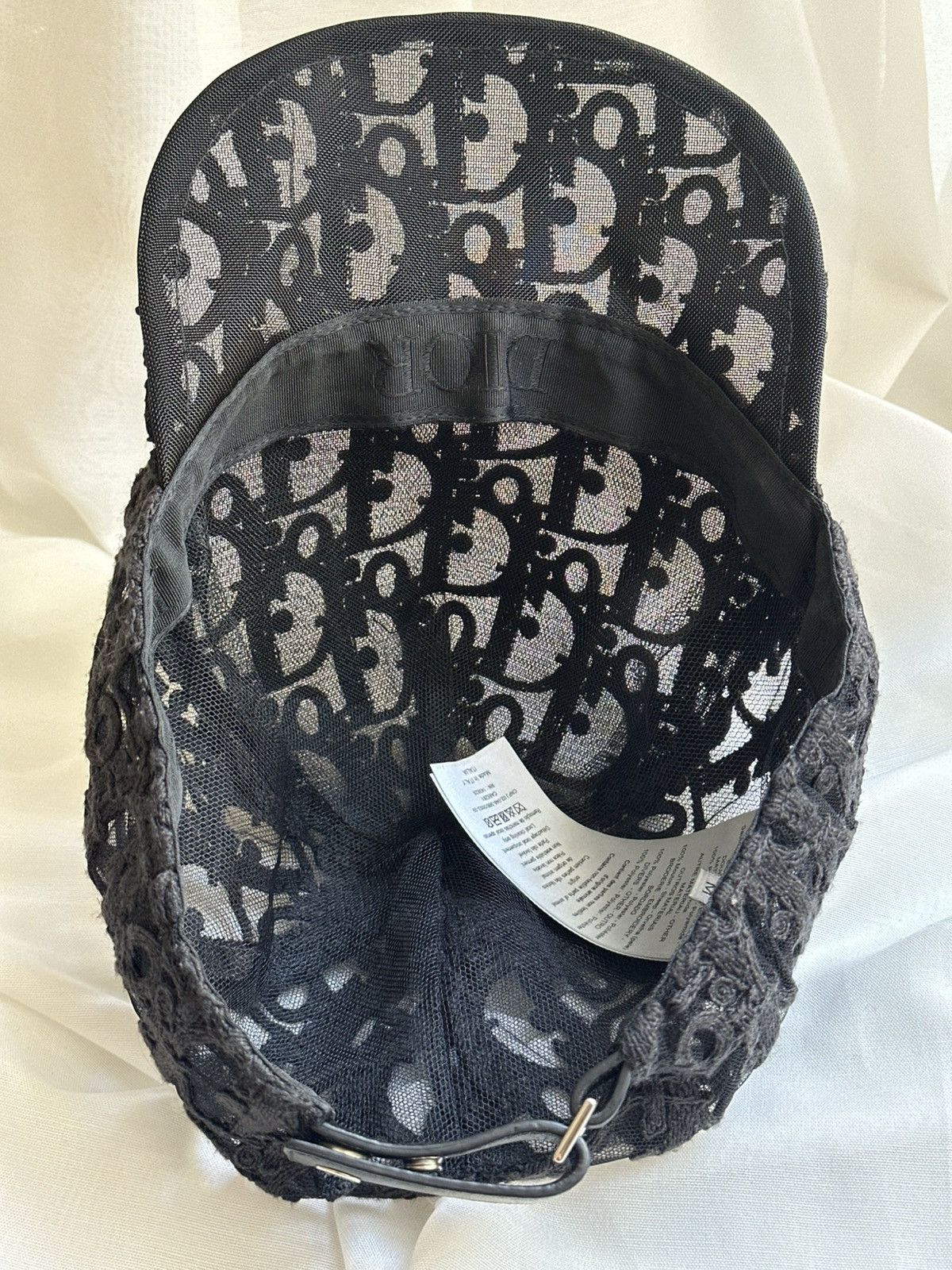 Dior Christian Dior Baseball Cap Oblique Technical Tulle Medium Size ONE SIZE - 8 Thumbnail