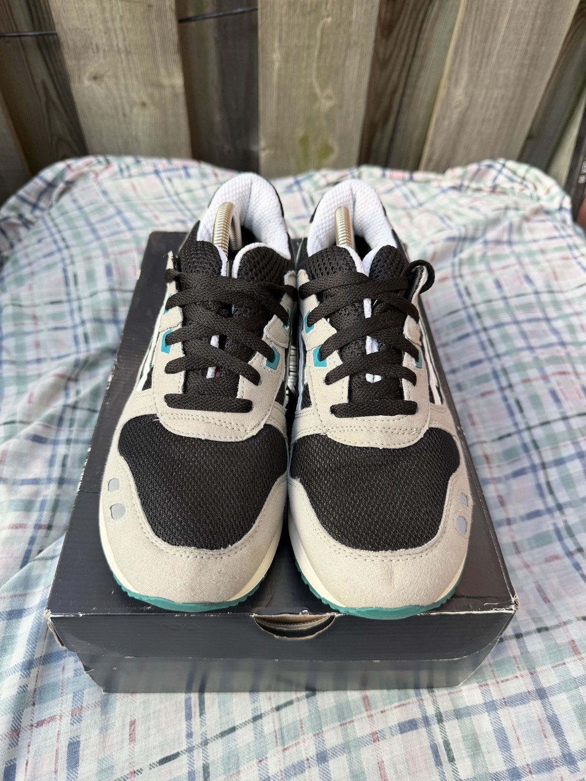 Asics Asics Gel Lyte 3 Grey Black White Mint Size US 9.5 / EU 42-43 - 2 Thumbnail