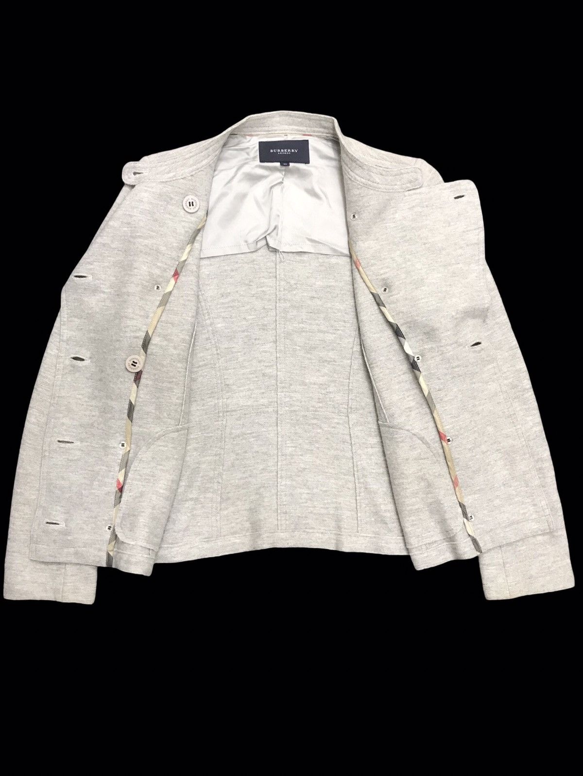 Burberry × Designer 💥DESIGNER💥RARE BURBERRY SWEAT DOUBLE BREAST CARDIGAN F260 Size S / US 4 / IT 40 - 2 Thumbnail