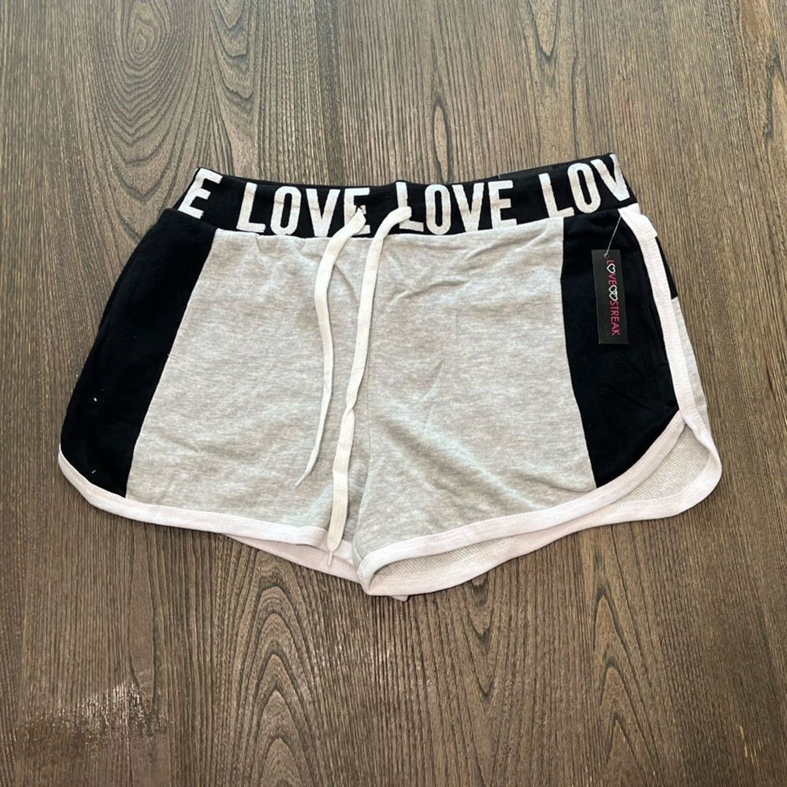 Vintage NWT Love Streak Womens Cotton Track Gym Shorts Size 1X Size 36" / US 14 / IT 50 - 1 Thumbnail