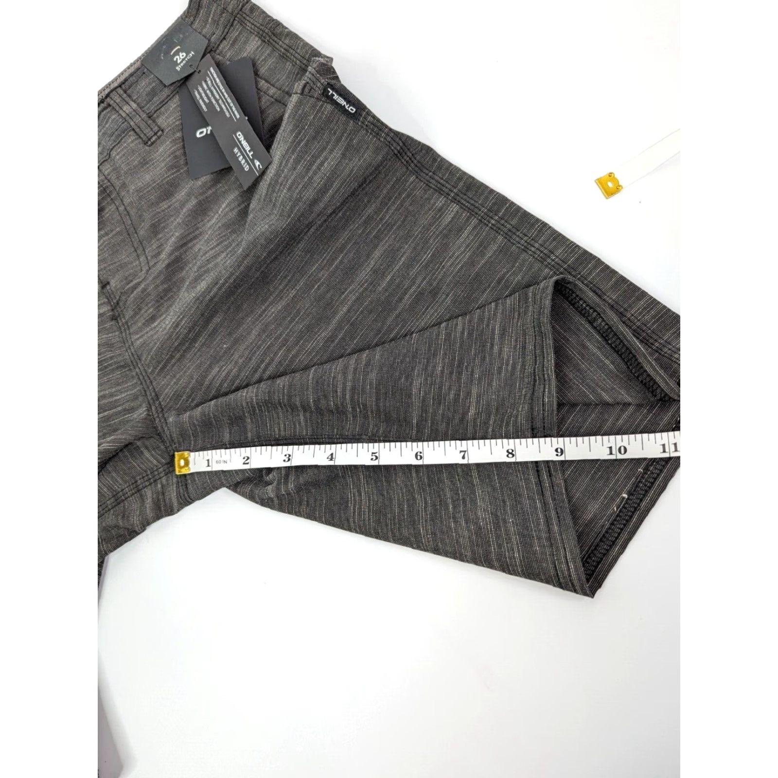 O'Neill NWT O'NEILL Hybrid Grey Board Shorts Swim Logged Slub Hyperdry Size 26 Stretch Size US 26 / EU 42 - 3 Thumbnail