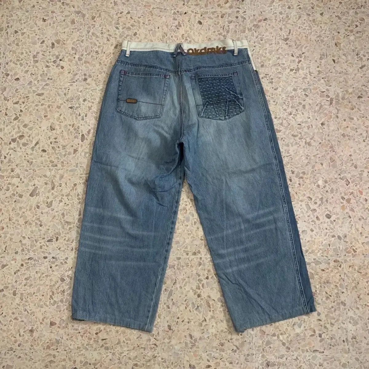 Akademiks STEALS 💥 Baggy Akademiks Jeans Patchwork Style Denim Pants Size US 36 / EU 52 - 8 Thumbnail