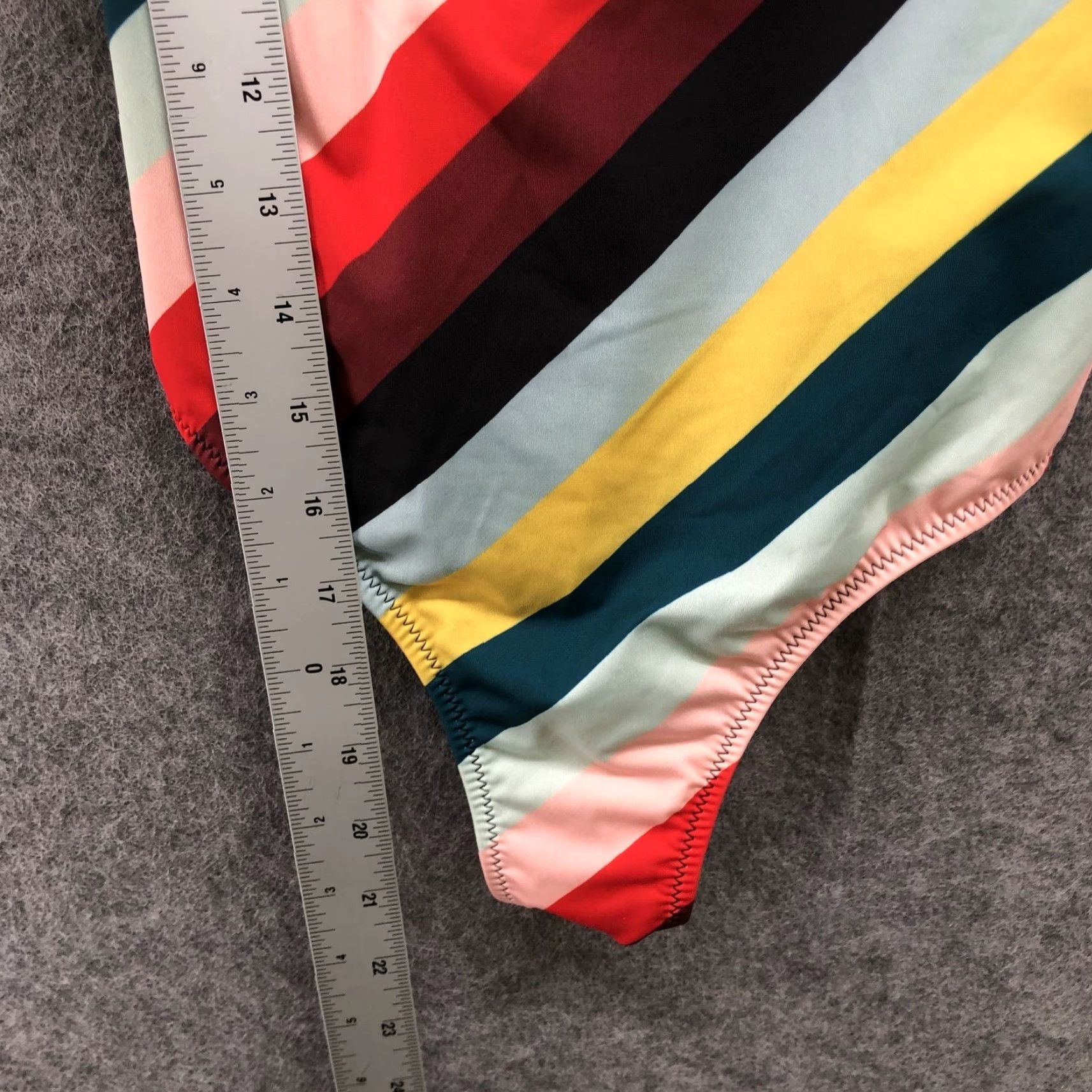 Solid & Striped VINTAGE? No. Solid & Striped One Piece Swimsuit Womens S Chelsea Striped Adjustable Strap Size ONE SIZE - 4 Thumbnail