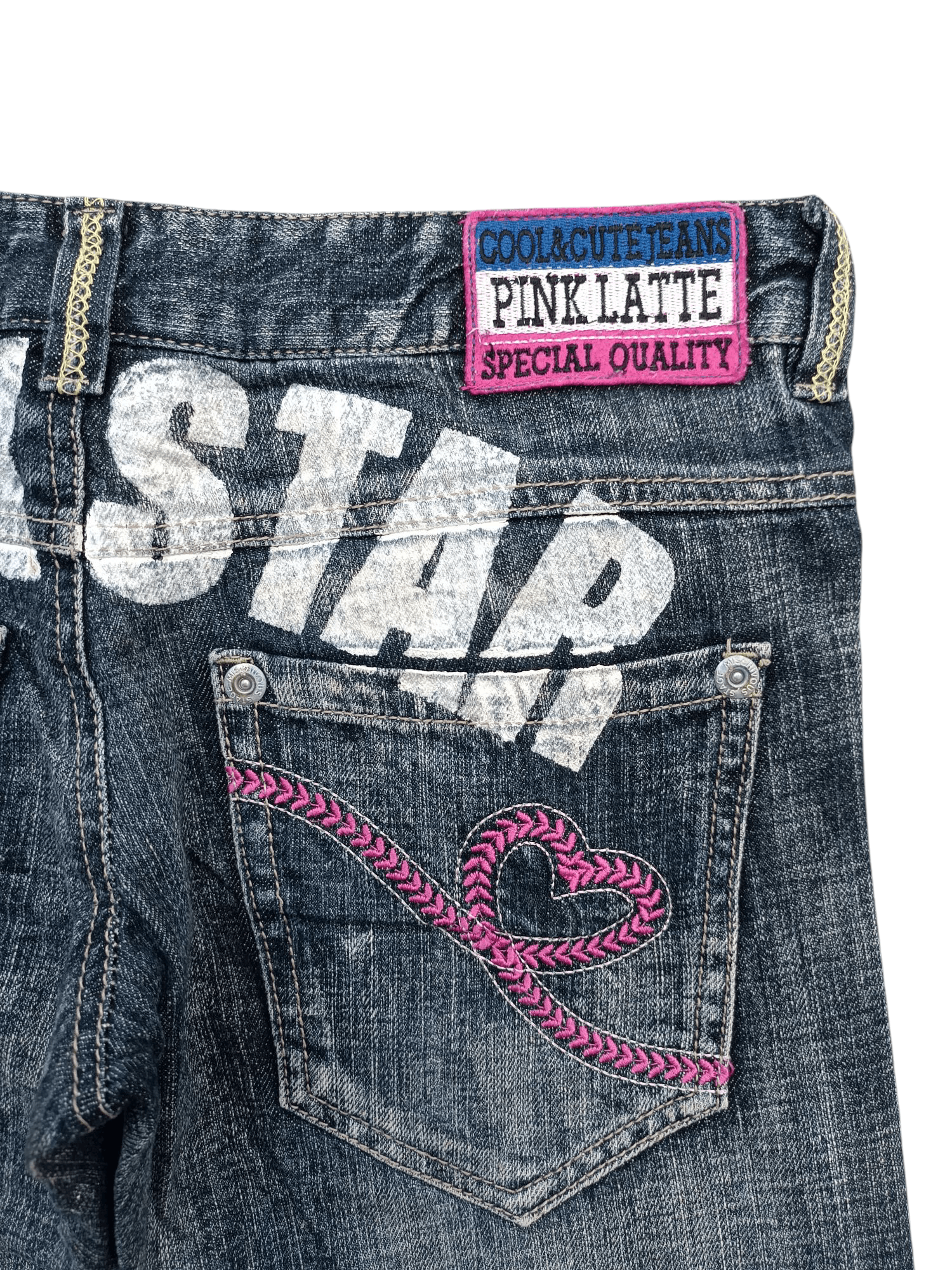 Japanese Brand × Vintage Japanese Skinny Denim Jeans PINK LATTE Patchworks E214 Size US 30 / EU 46 - 10 Thumbnail