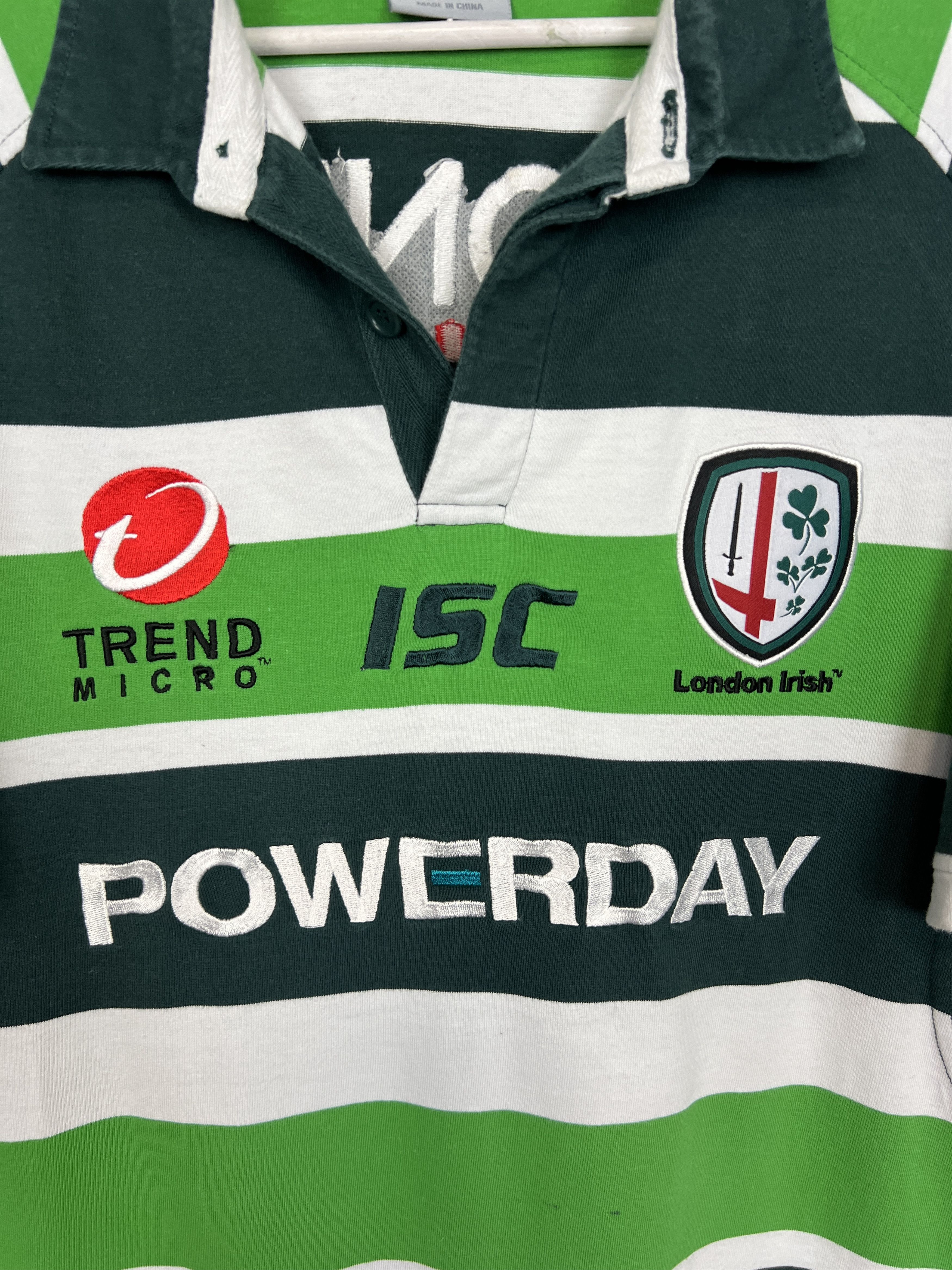 Vintage Vintage London Irish Rugby Union Jersey ISC Powerday Size US L / EU 52-54 / 3 - 3 Thumbnail