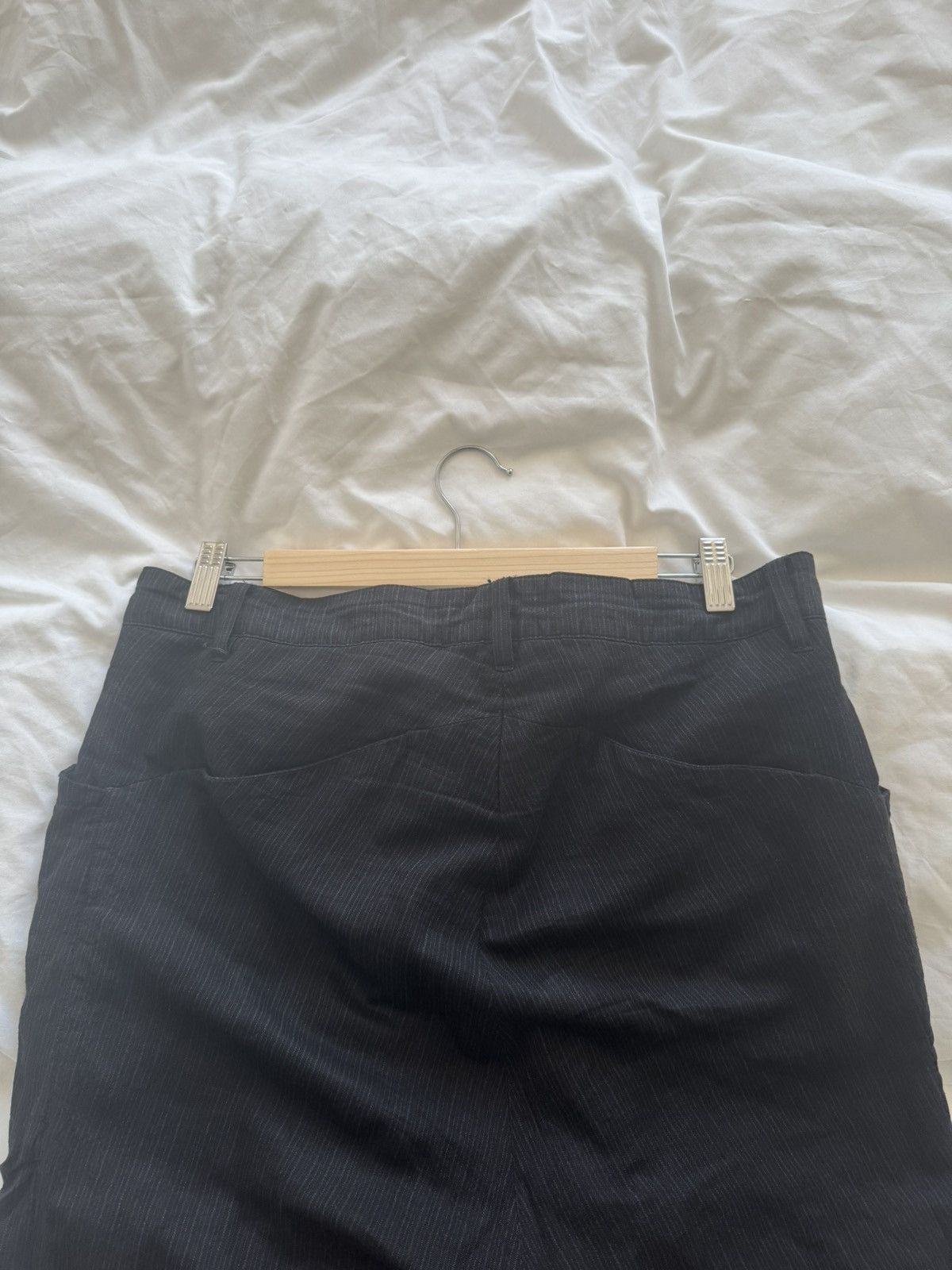 Kazuyuki Kumagai Attachment Attachment Curved Drop Crotched Pants Size US 32 / EU 48 - 3 Thumbnail