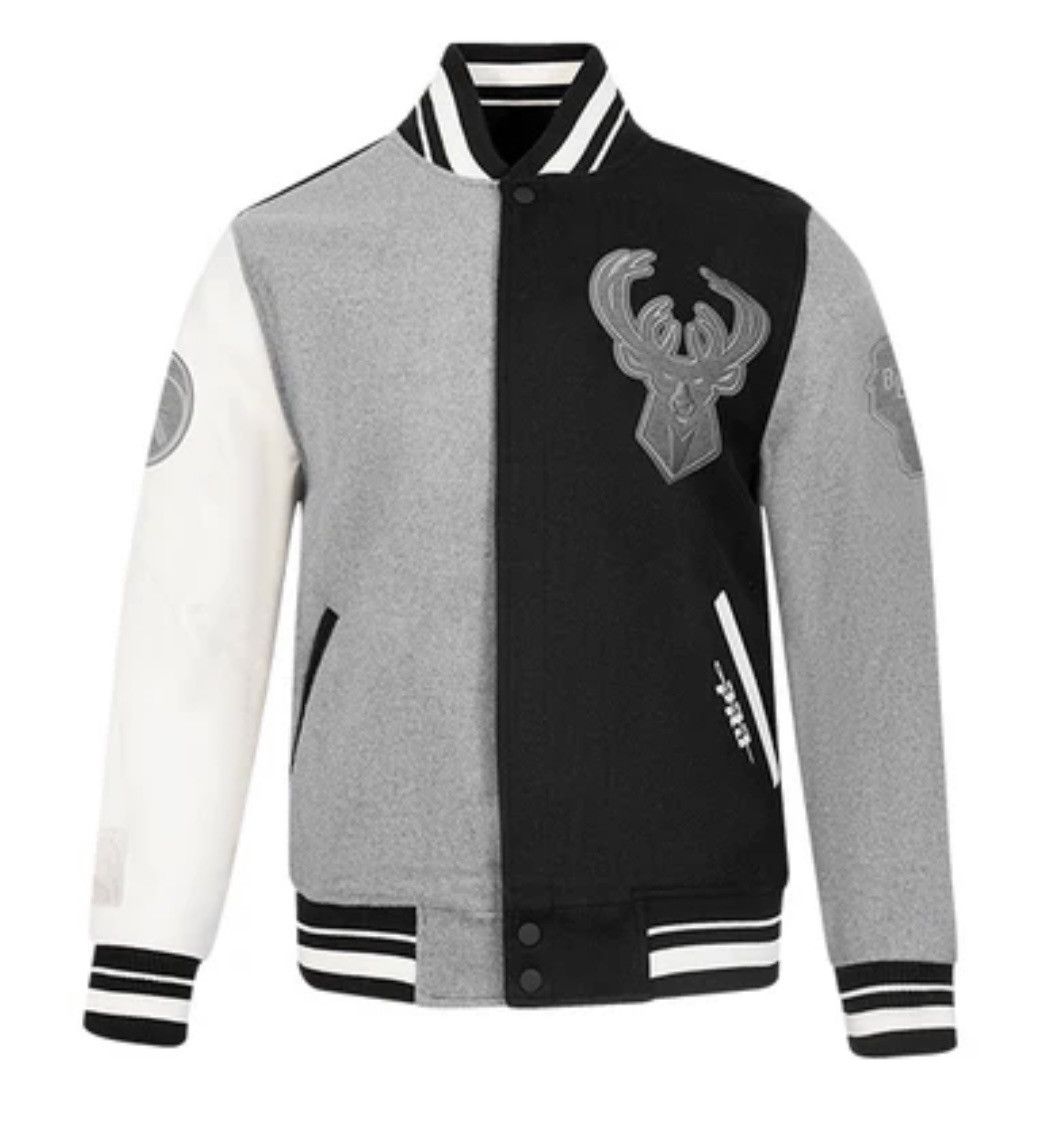 Pro Standard Pro Standard Reverse Terry Milwaukee Bucks Wool Jacket Size US L / EU 52-54 / 3 - 1 Thumbnail