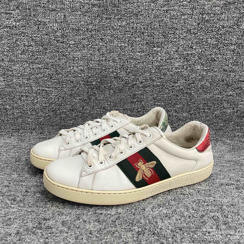 Gucci Gucci Ace Leather Sneakers for Men 0079 Size US 7.5 / EU 40-41 - 1 Thumbnail