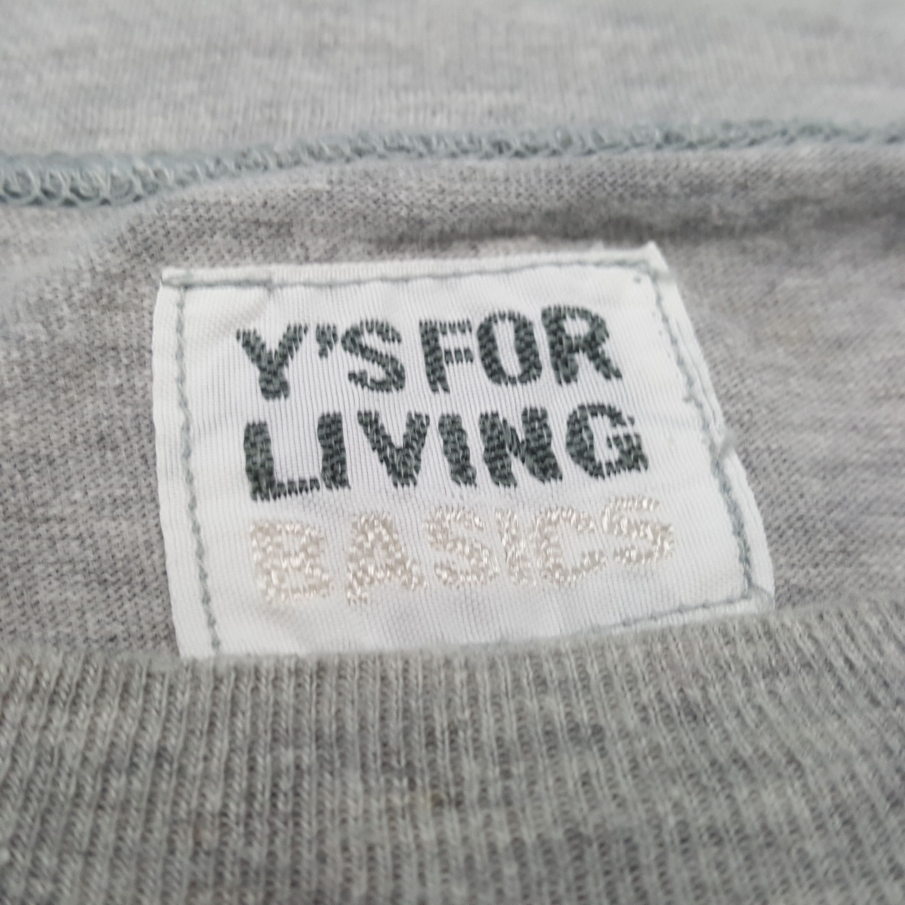 Vintage Ys FOR LIVING BASIC Japan Designer T-shirt C285N42