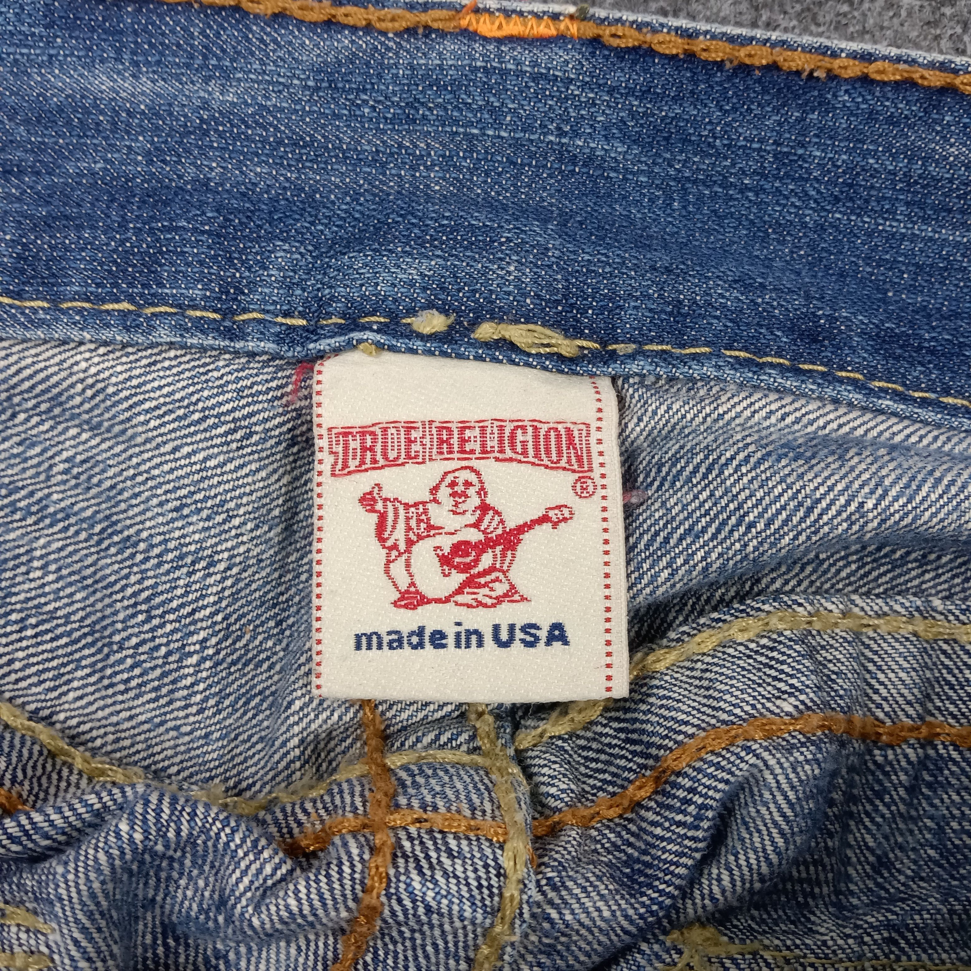 True Religion True Religion American Blue Baggy Denim Jeans C280N28 Size US 33 - 8 Thumbnail