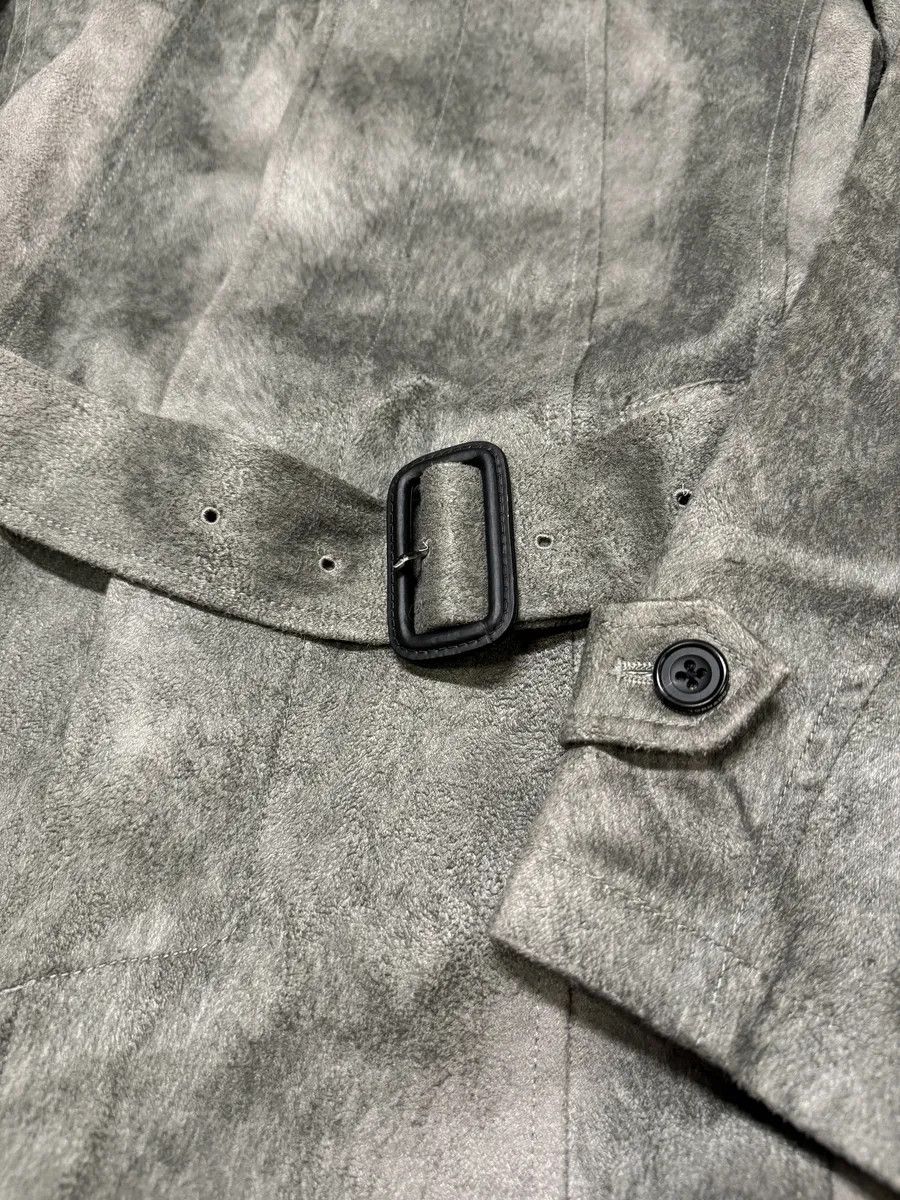 Tornado Mart × Vintage Tornado Mart Grey Suede Belted Trench Jacket Size US S / EU 44-46 / 1 - 10 Thumbnail