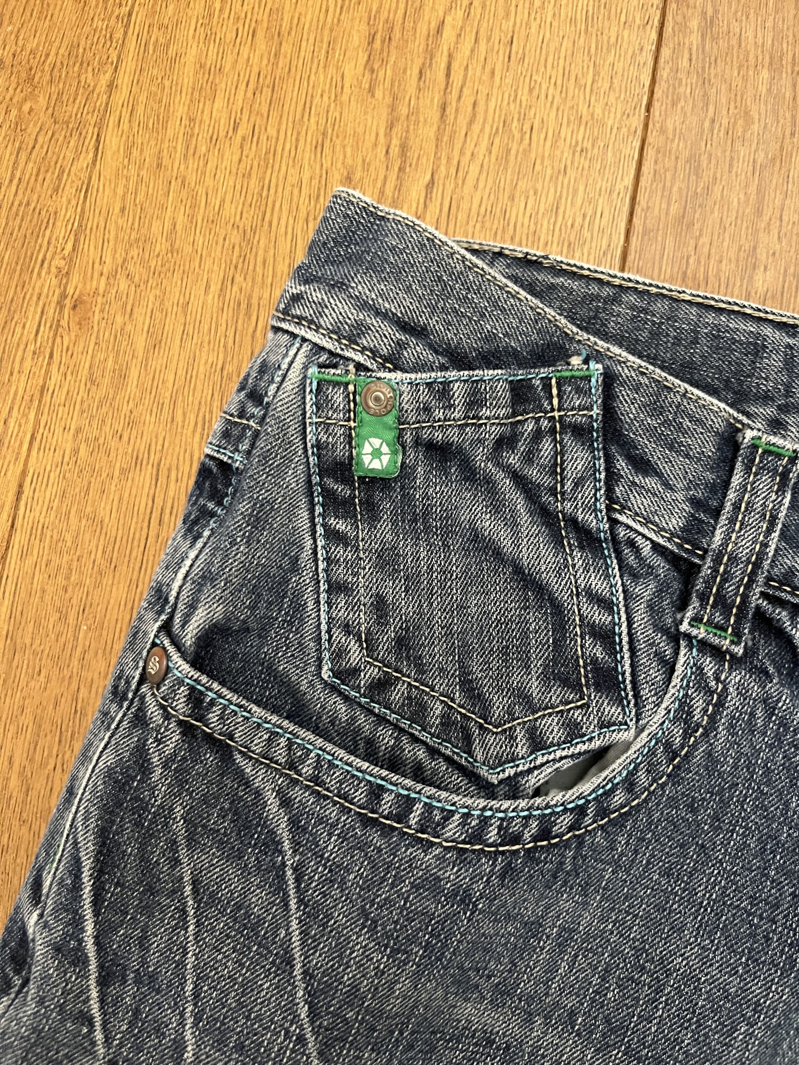 Southpole Vintage Y2K Southpole Signature Series Teal Stitch Jeans 34 Size US 34 / EU 50 - 3 Thumbnail