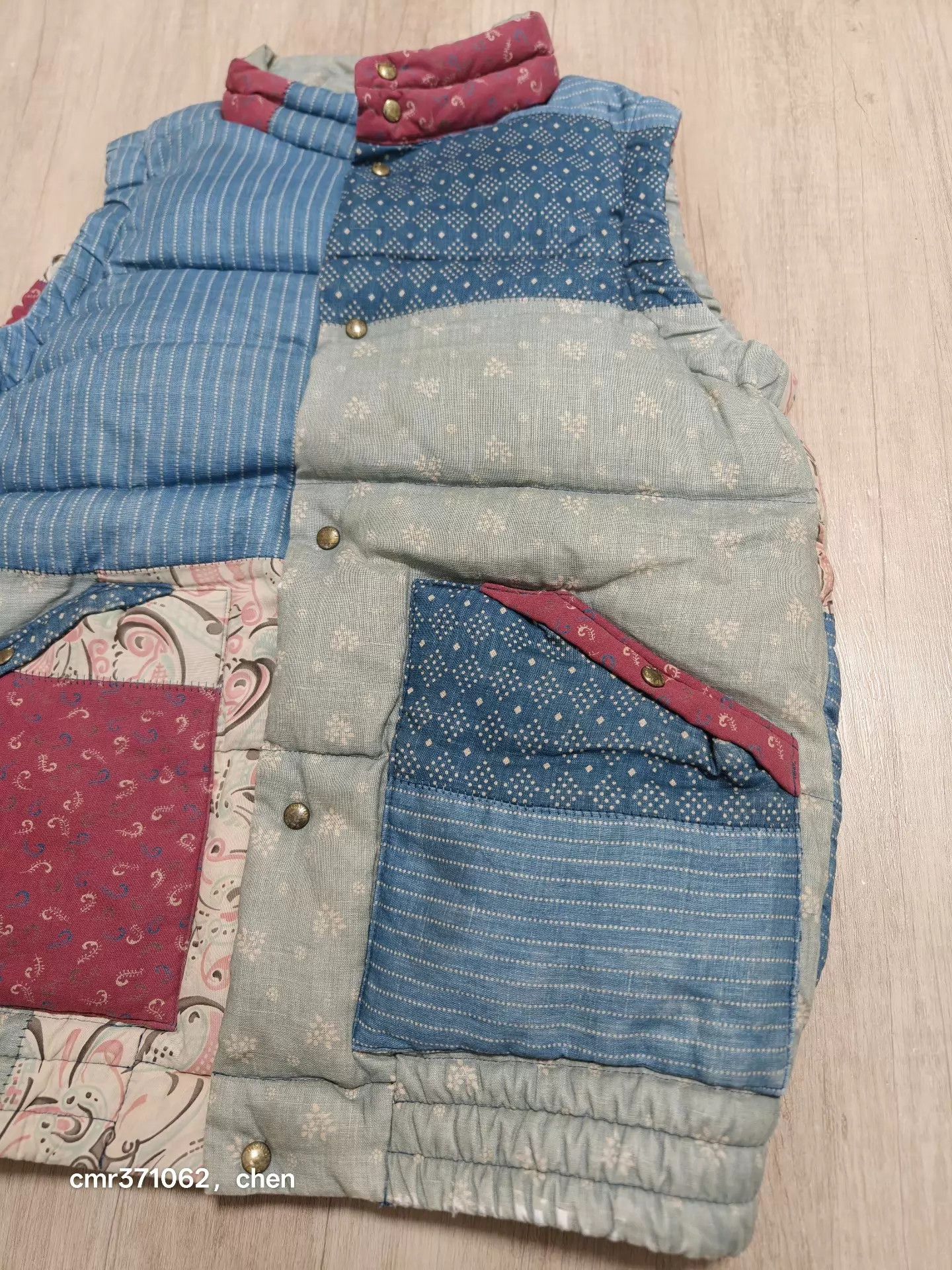 Visvim VISVIM 14AW FLUX PATCHWORK DOWN VEST USED S1 Size US S / EU 44-46 / 1 - 3 Thumbnail