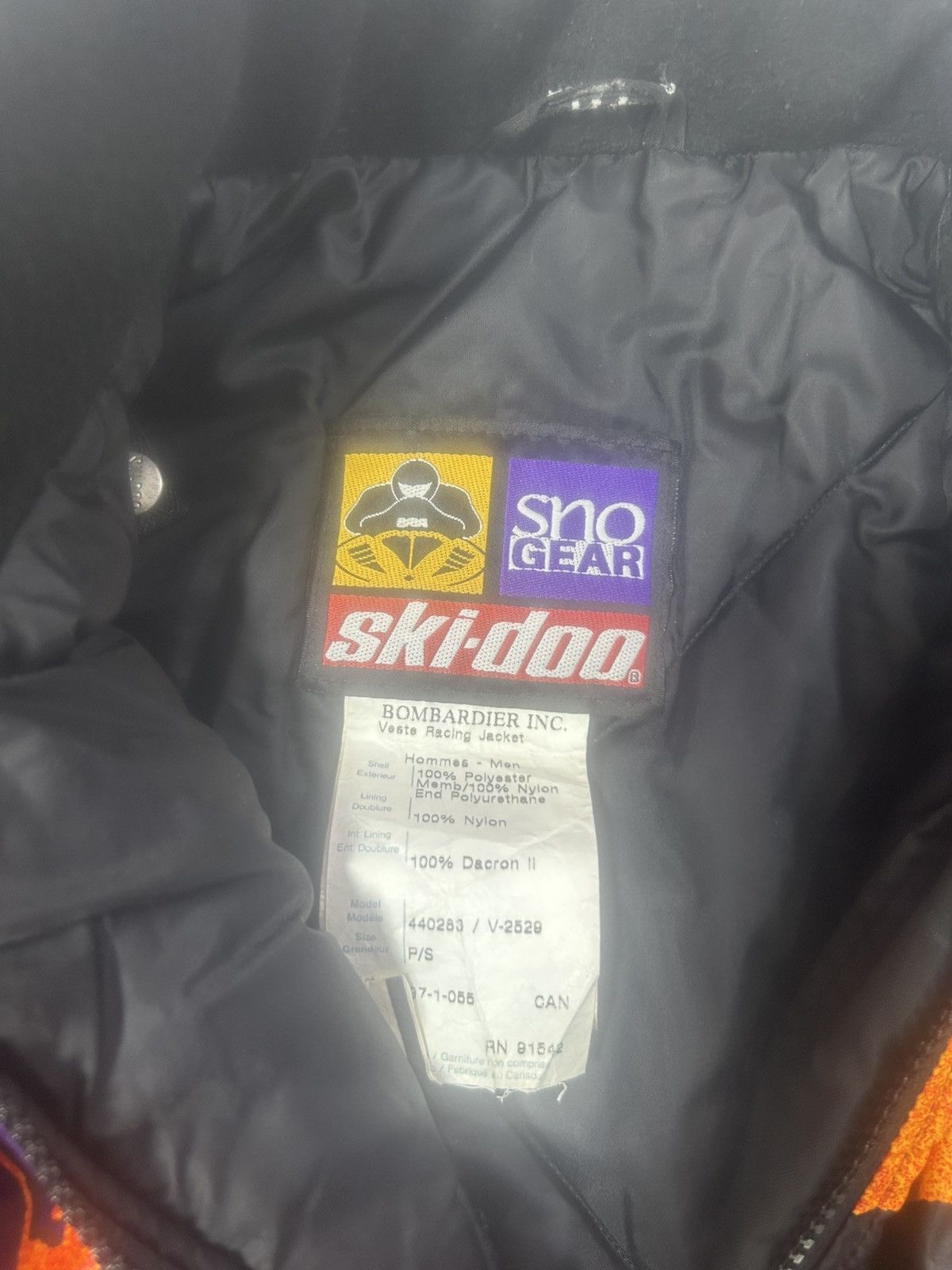Ski-Doo VINTAGE SMALL MENS SKI- DOO SNOW GEAR ROTAX TEAM JACKET Size US M / EU 48-50 / 2 - 4 Thumbnail