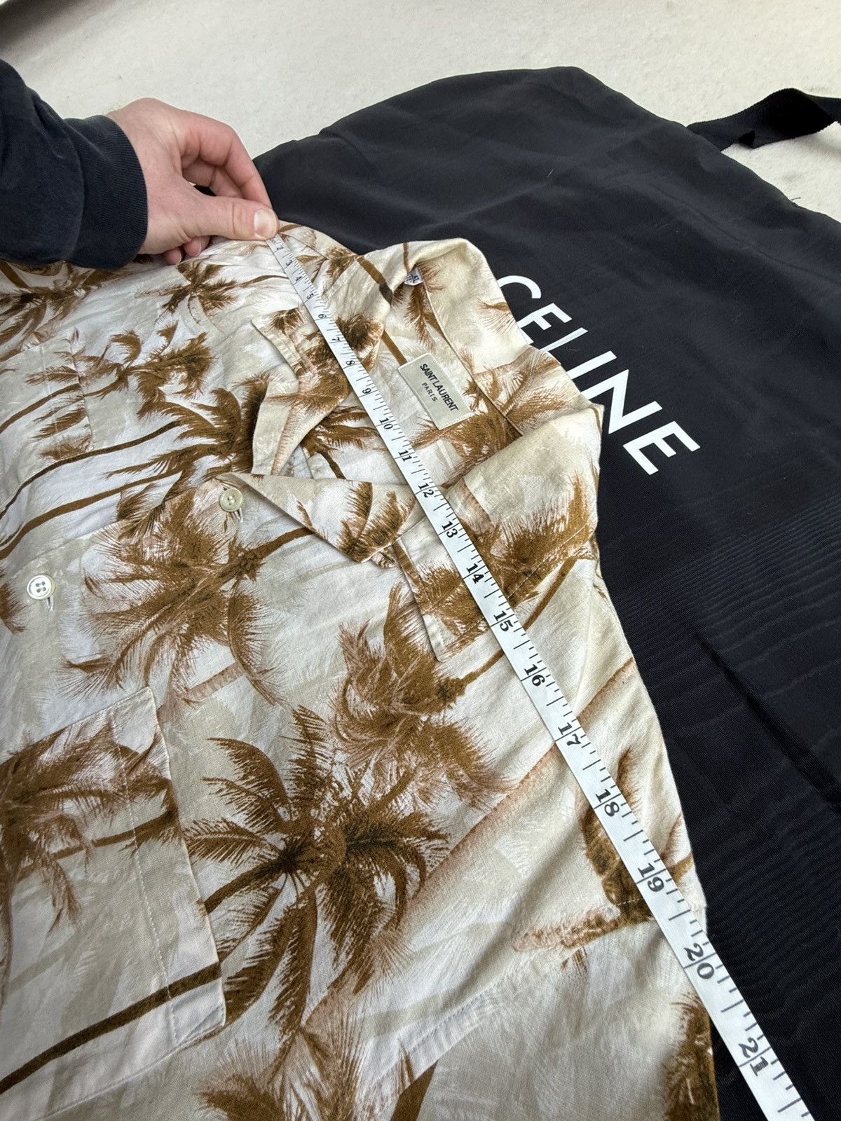 Saint Laurent Paris SS16 Saint Laurent runway Hawaiian palm tree shirt Hedi 42 Size US L / EU 52-54 / 3 - 6 Thumbnail