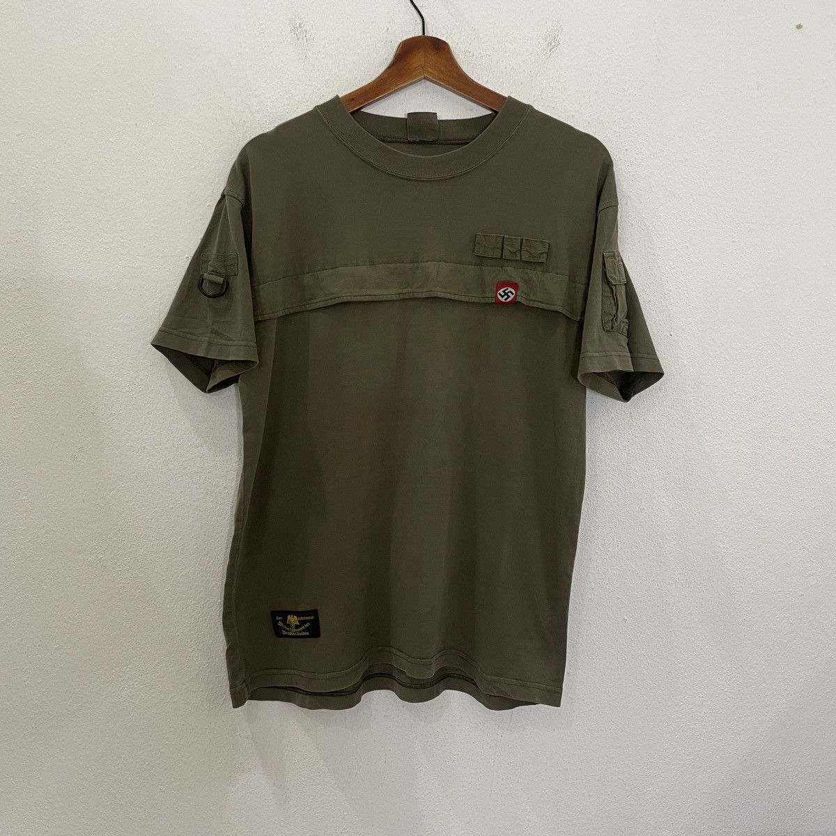 Japanese Brand Vintage Deutlohem Volnes Nazi Tee Size US M / EU 48-50 / 2 - 1 Thumbnail